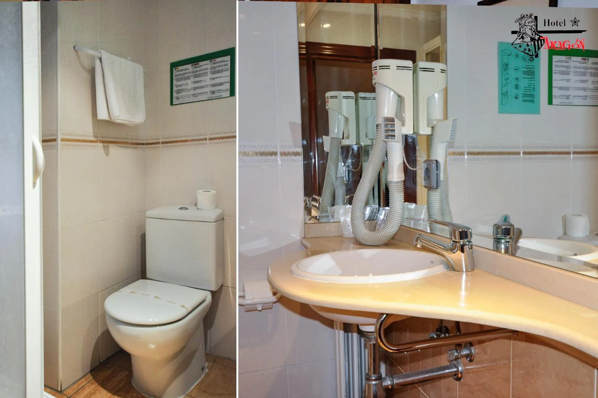 Bathroom in Hotel Aragón