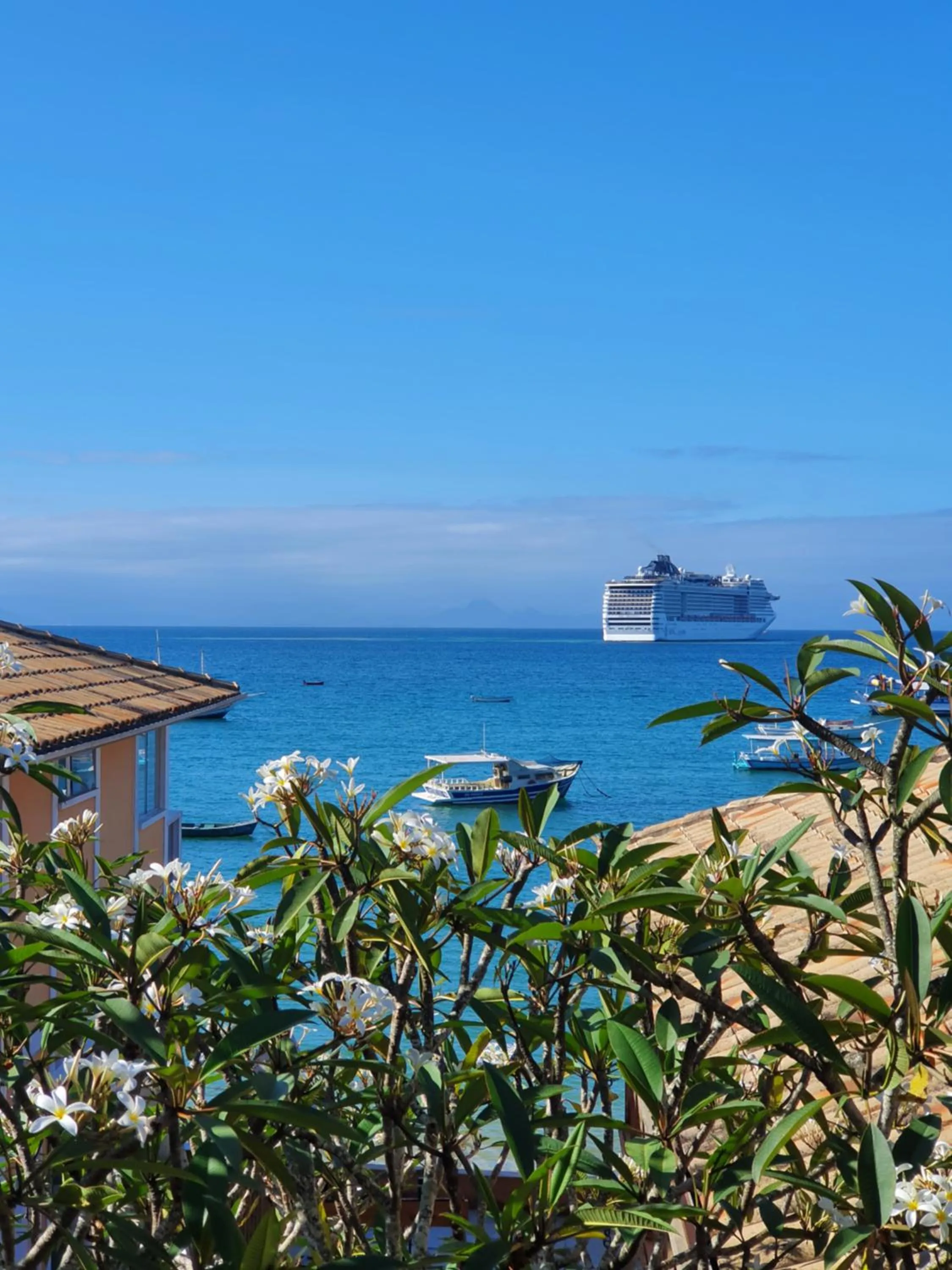 Sea view in Bamboo Búzios Hostel