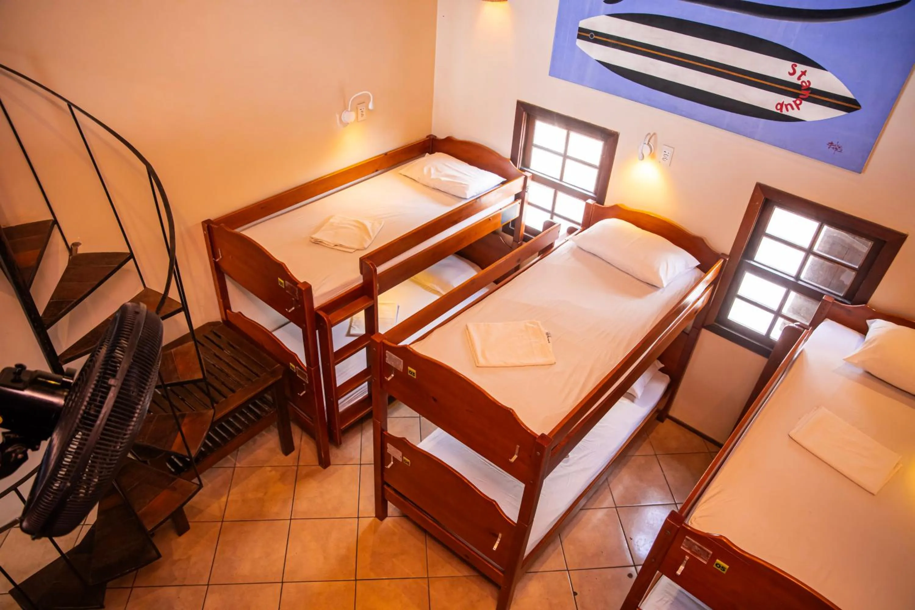 Bed in Bamboo Búzios Hostel