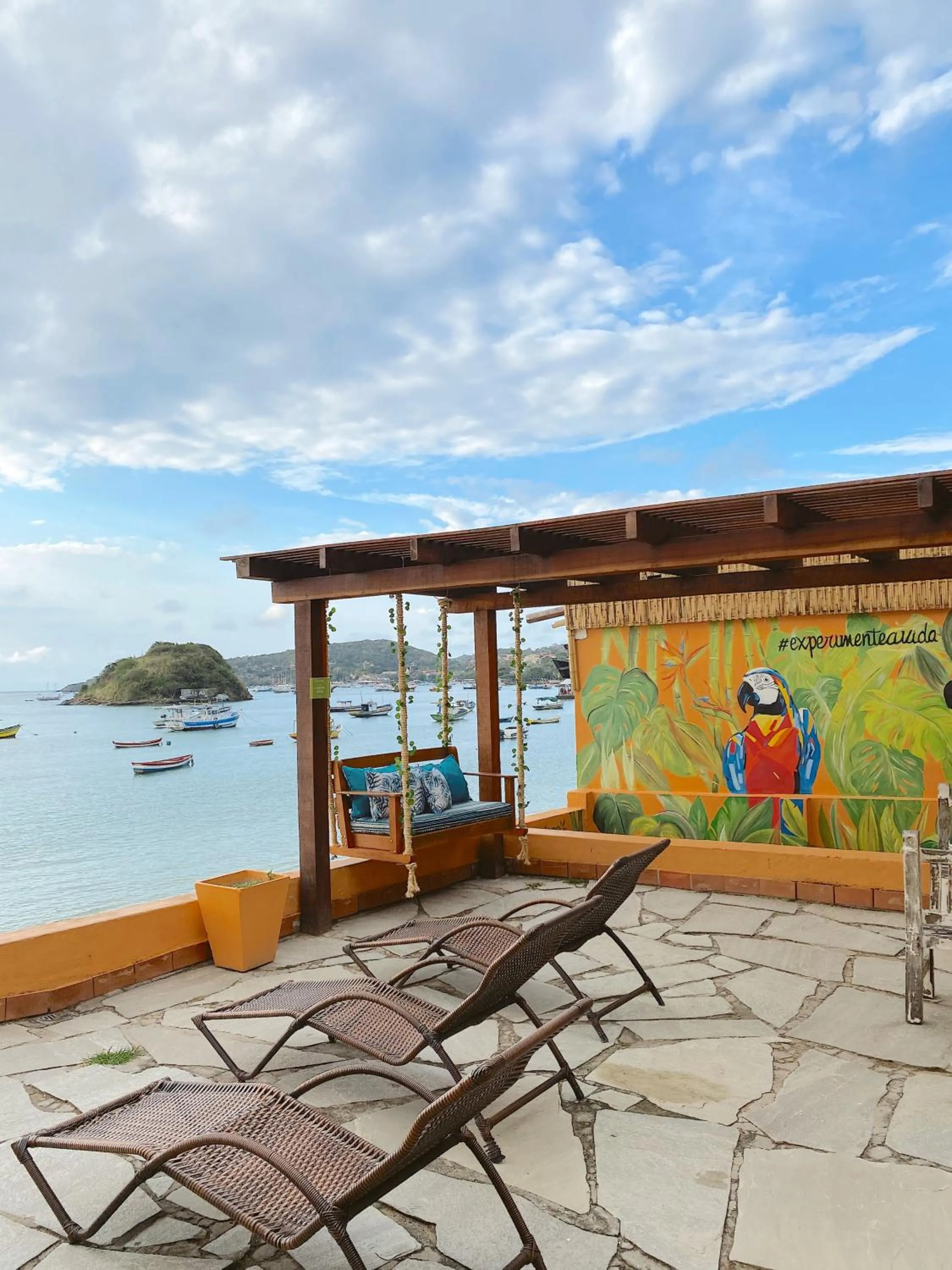 Patio in Bamboo Búzios Hostel