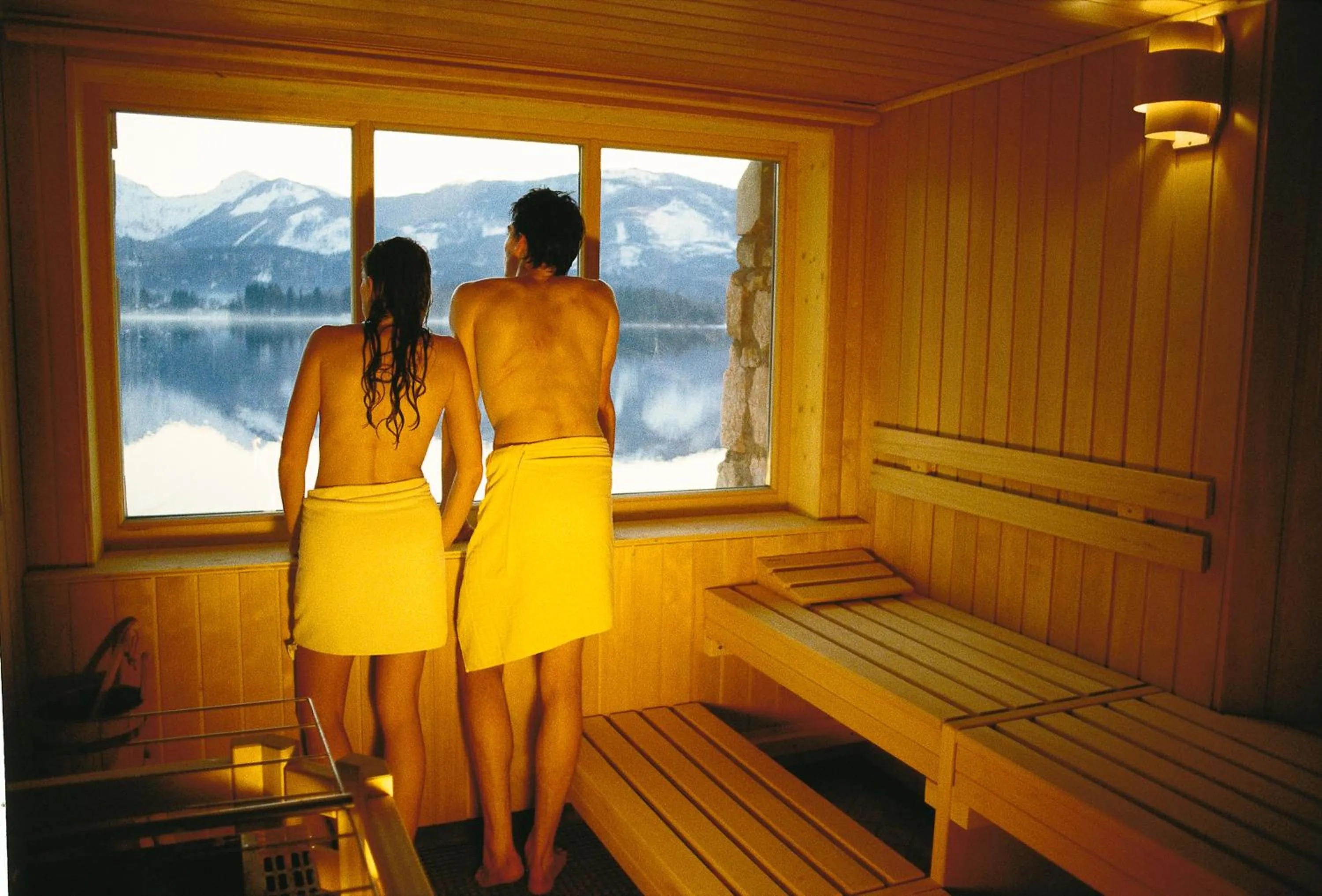 Sauna in Romantik Residenz (Ferienwohnungen Hotel Im Weissen Rössl) - Dependance