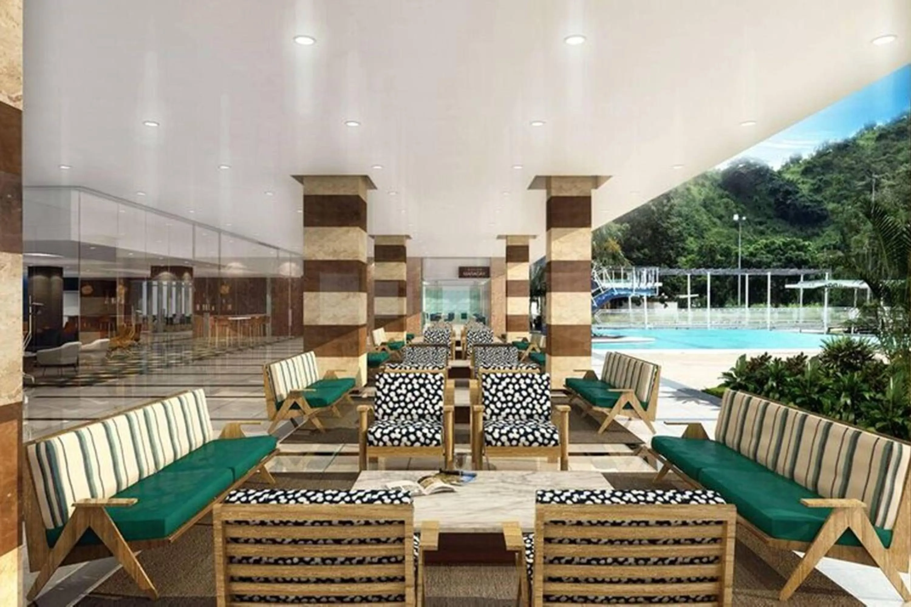 Lobby or reception in Marriott Maracay Golf Resort