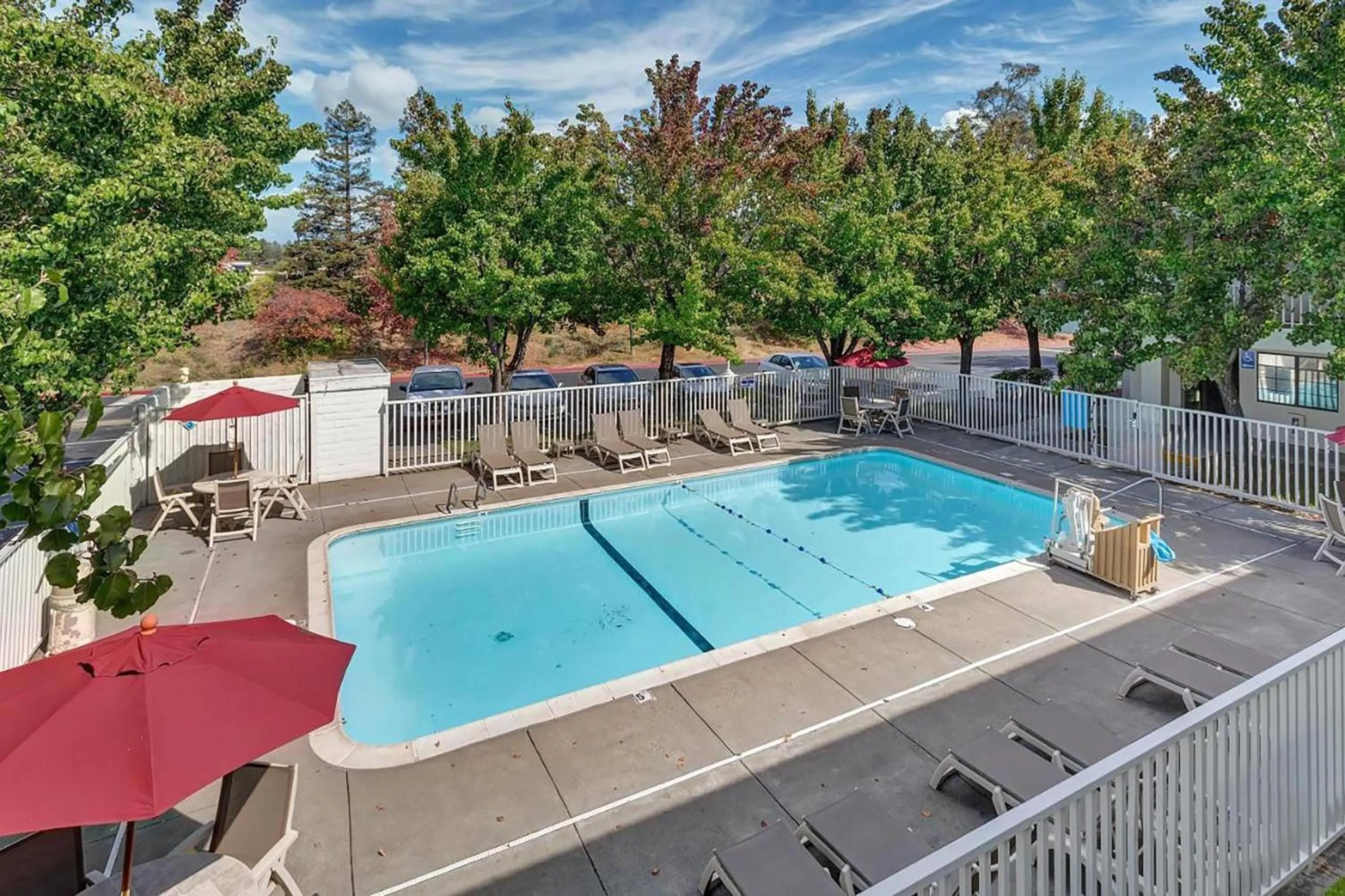 Pool view in Super 8 by Wyndham Santa Rosa North