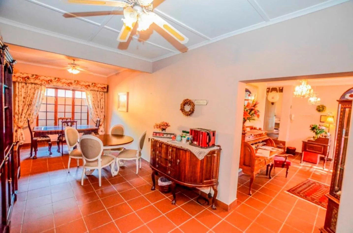 Seating area in Lavender House