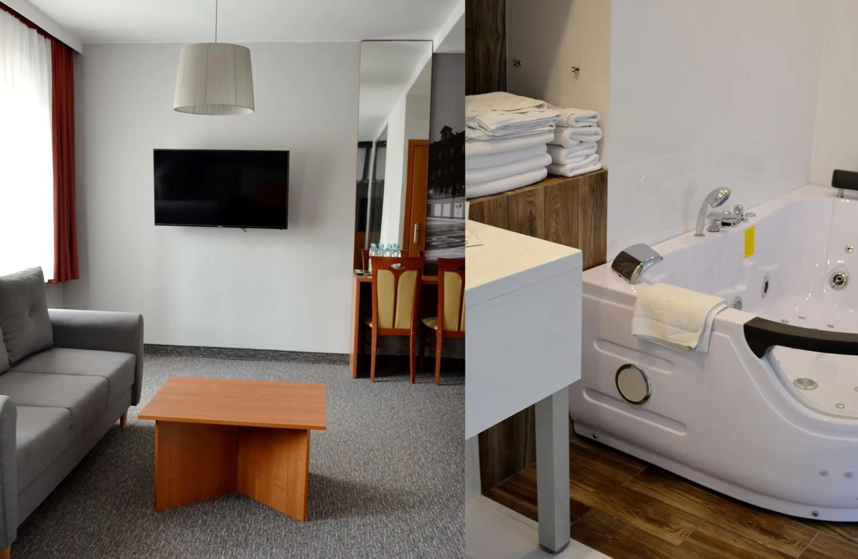 Seating area, Bed in Hotel Malinowski Economy