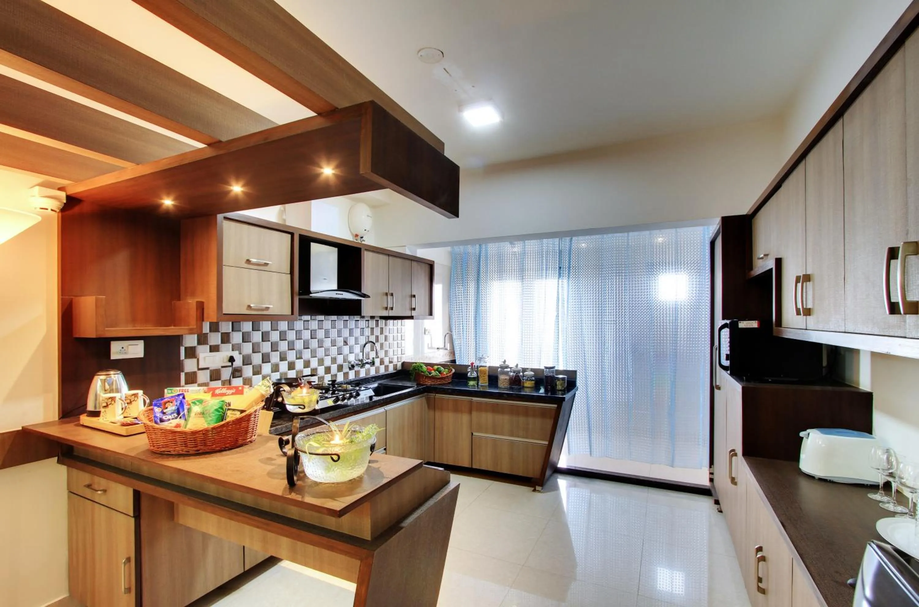 Kitchen or kitchenette in White Castle Boutique Apartment Hotel