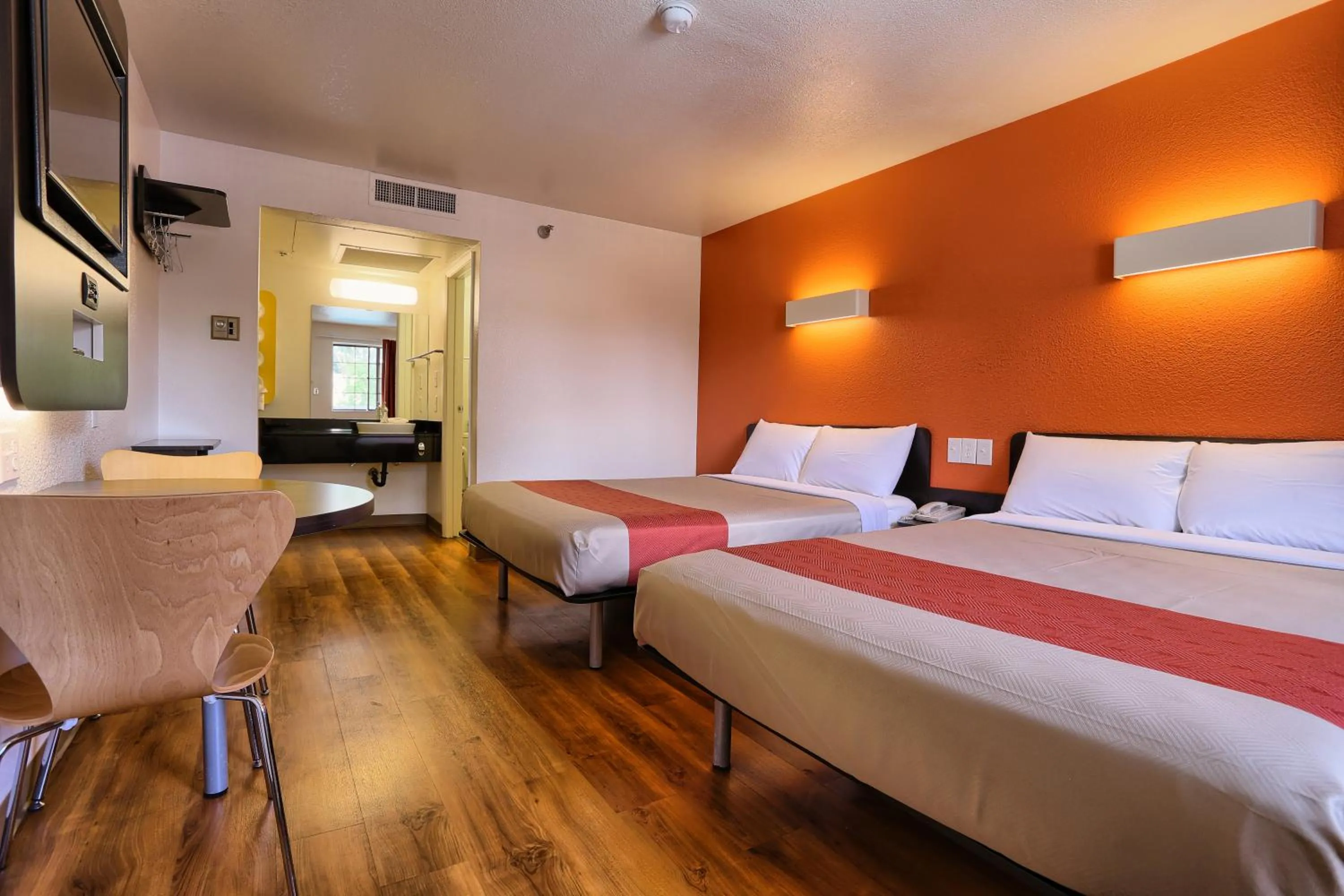 Bed in Motel 6-Petaluma, CA