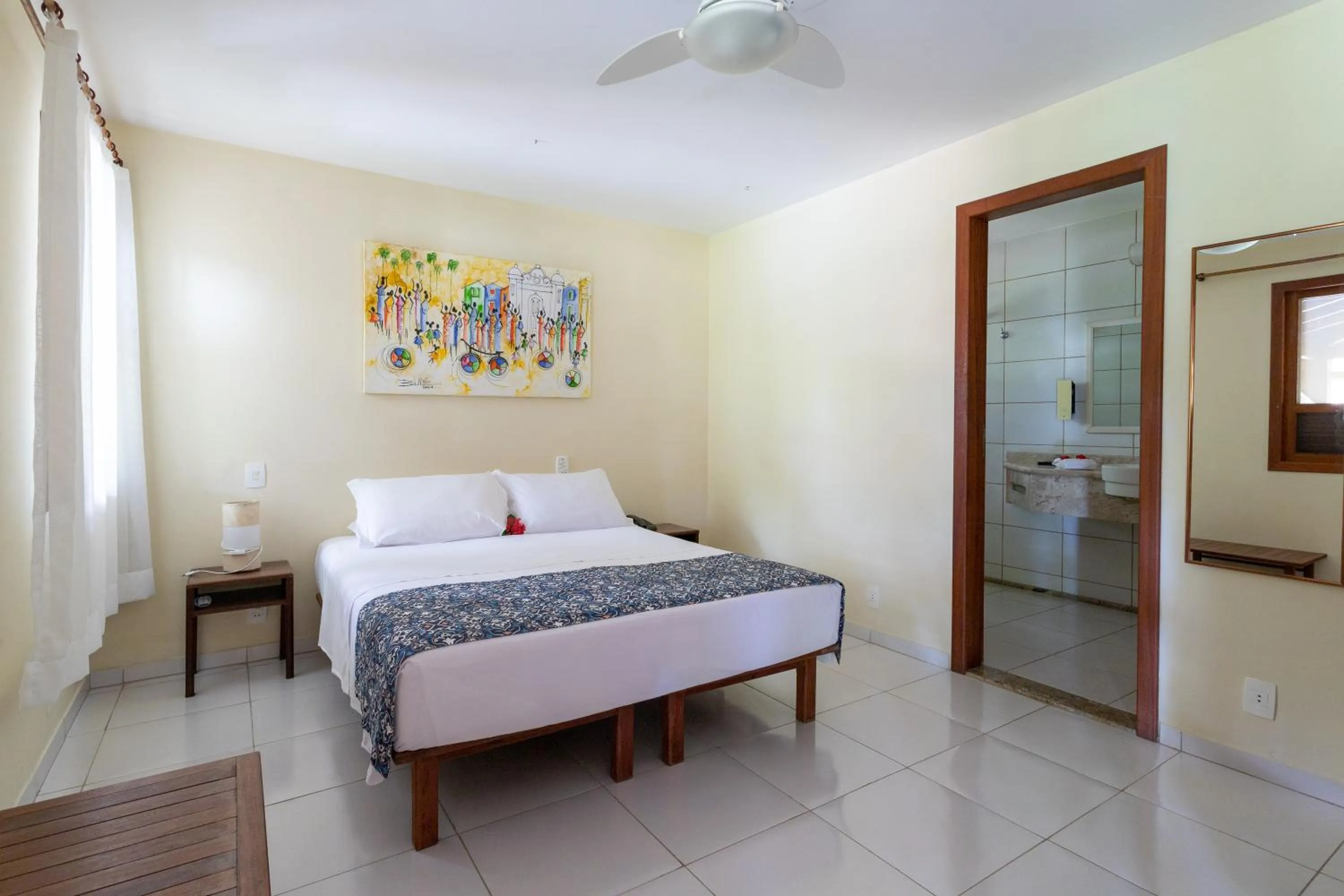 Bed in Canto d Alvorada Hotel Pousada