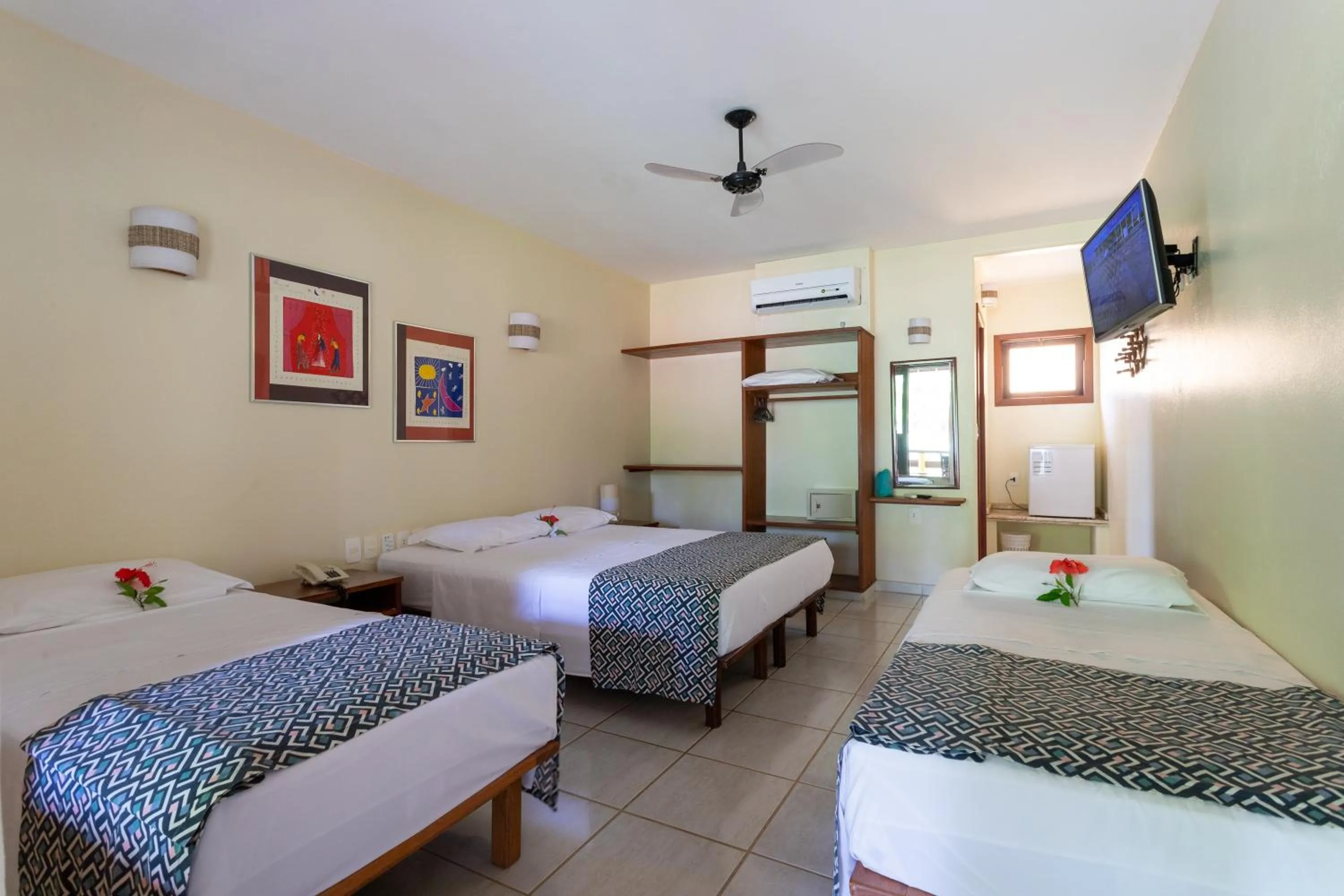 Bed in Canto d Alvorada Hotel Pousada