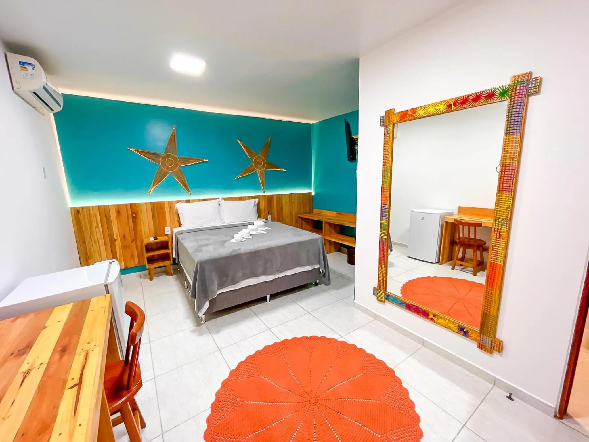 Photo of the whole room, Bed in Pousada Villa Marceneiro Beach