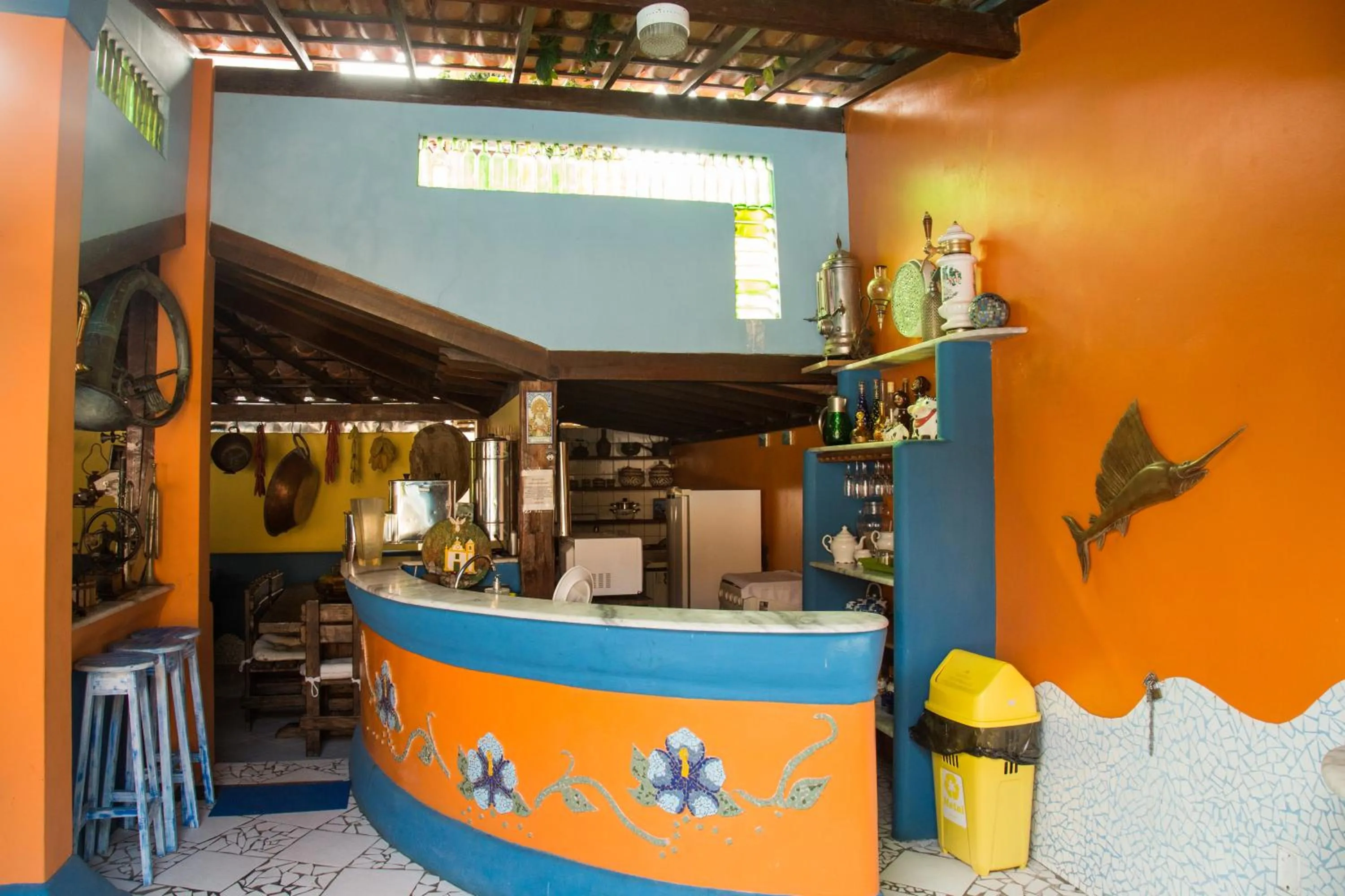 Communal kitchen in Pousada Bemvirá