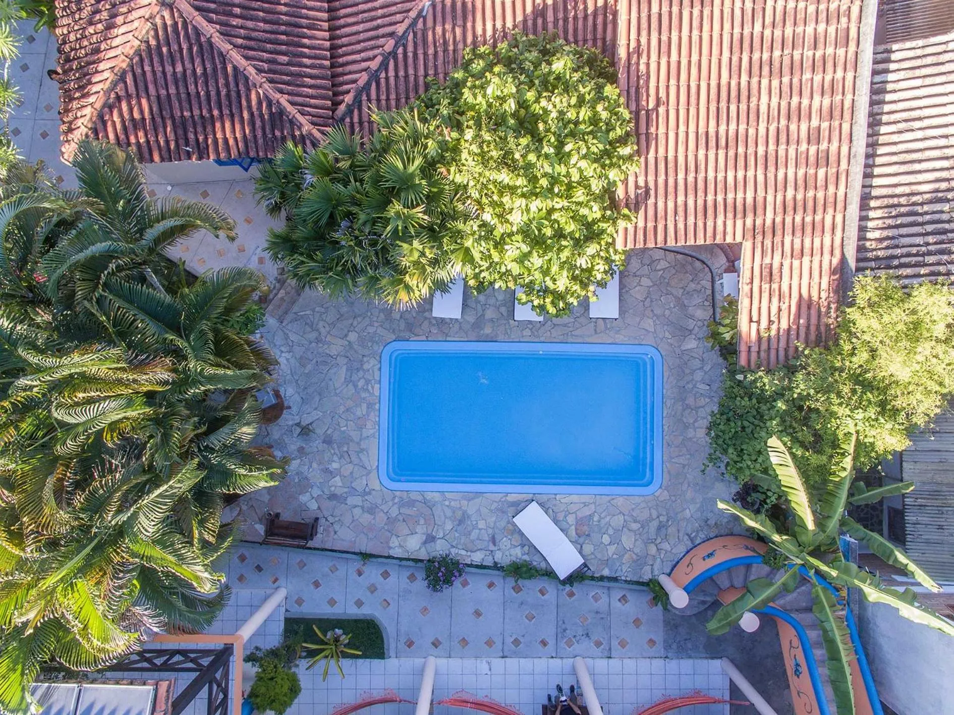 Bird's eye view in Pousada Bemvirá