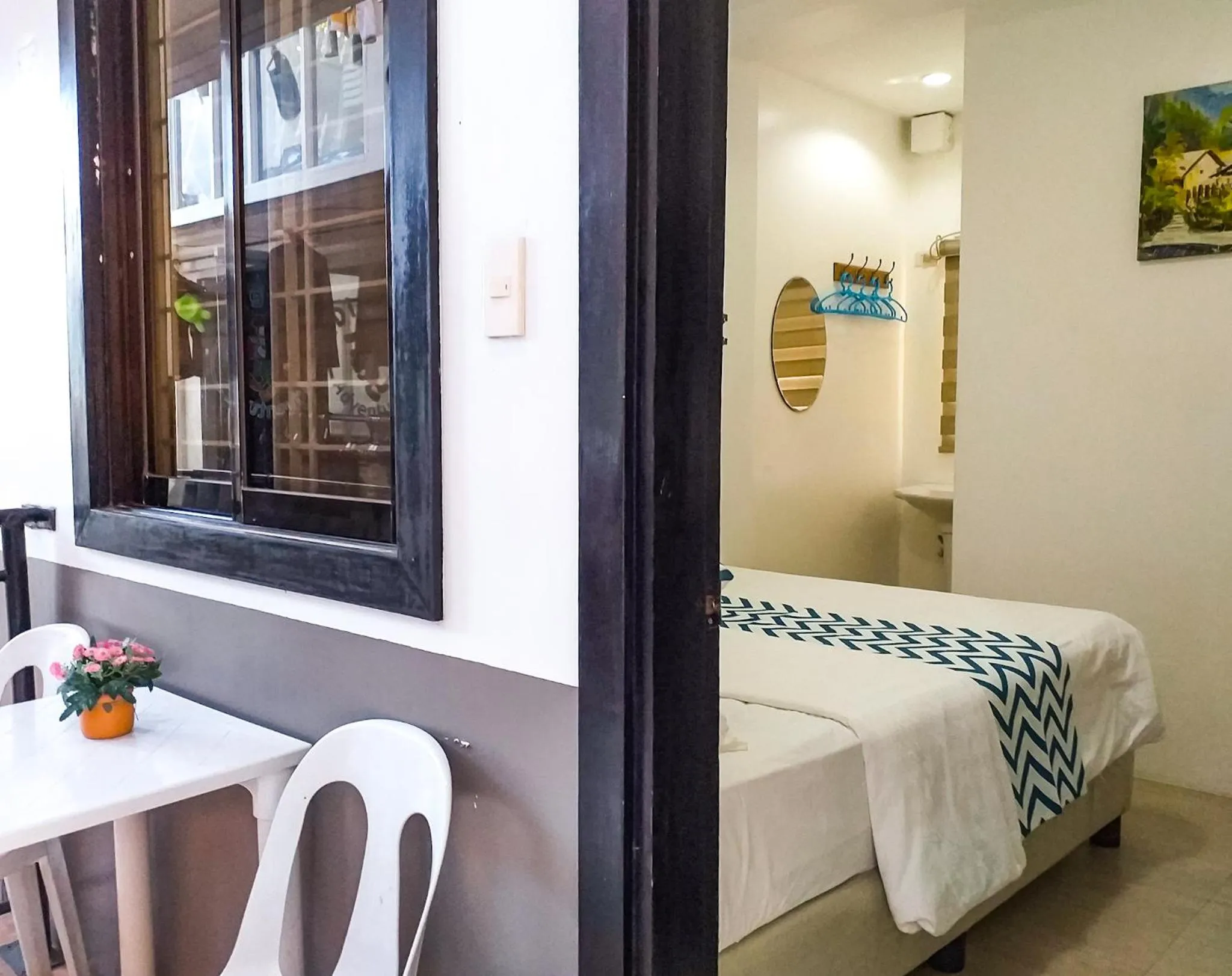 Bed in Grand Blue Beach Hotel