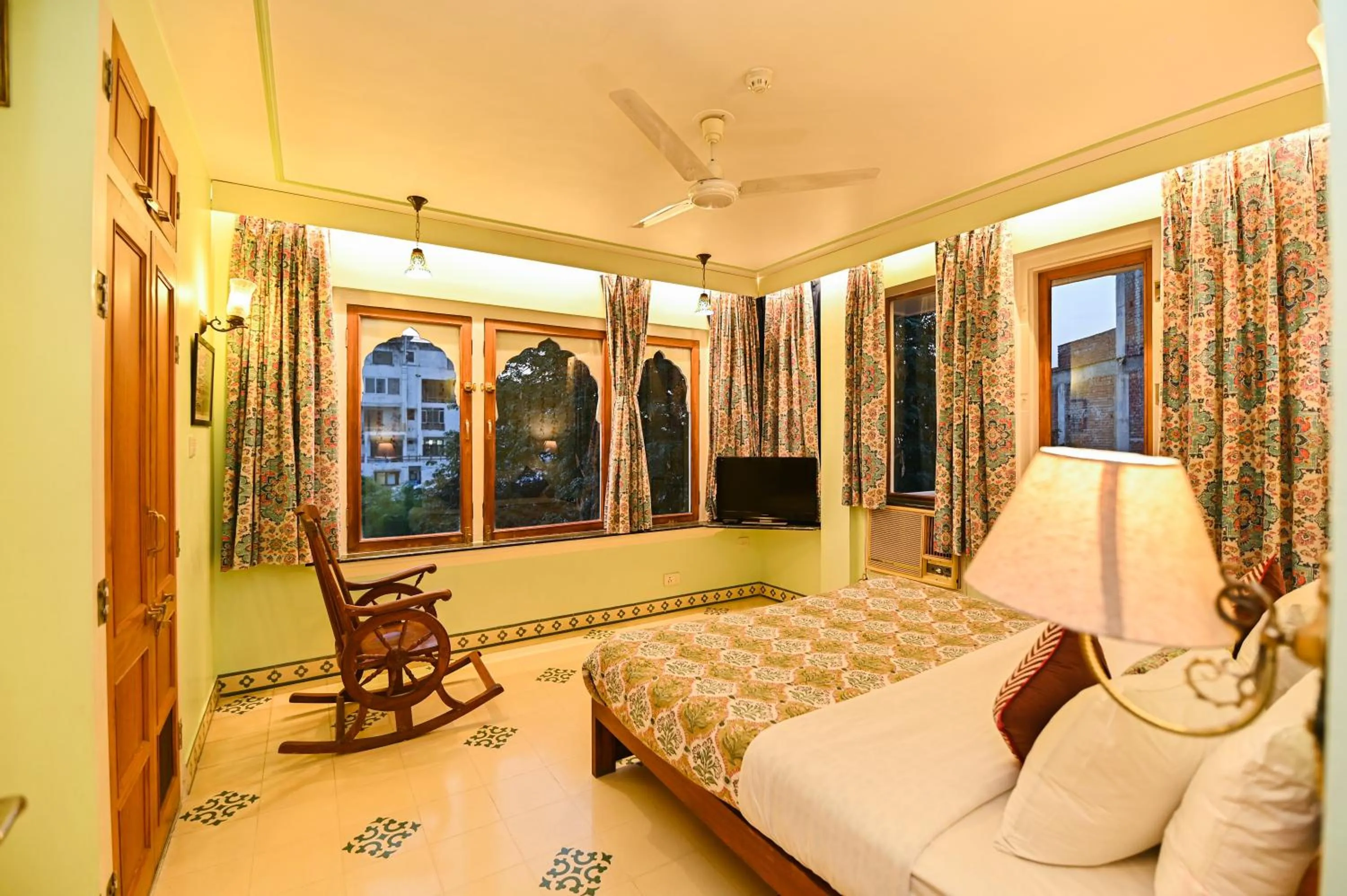 Photo of the whole room, Bed in Om Niwas Suite Hotel