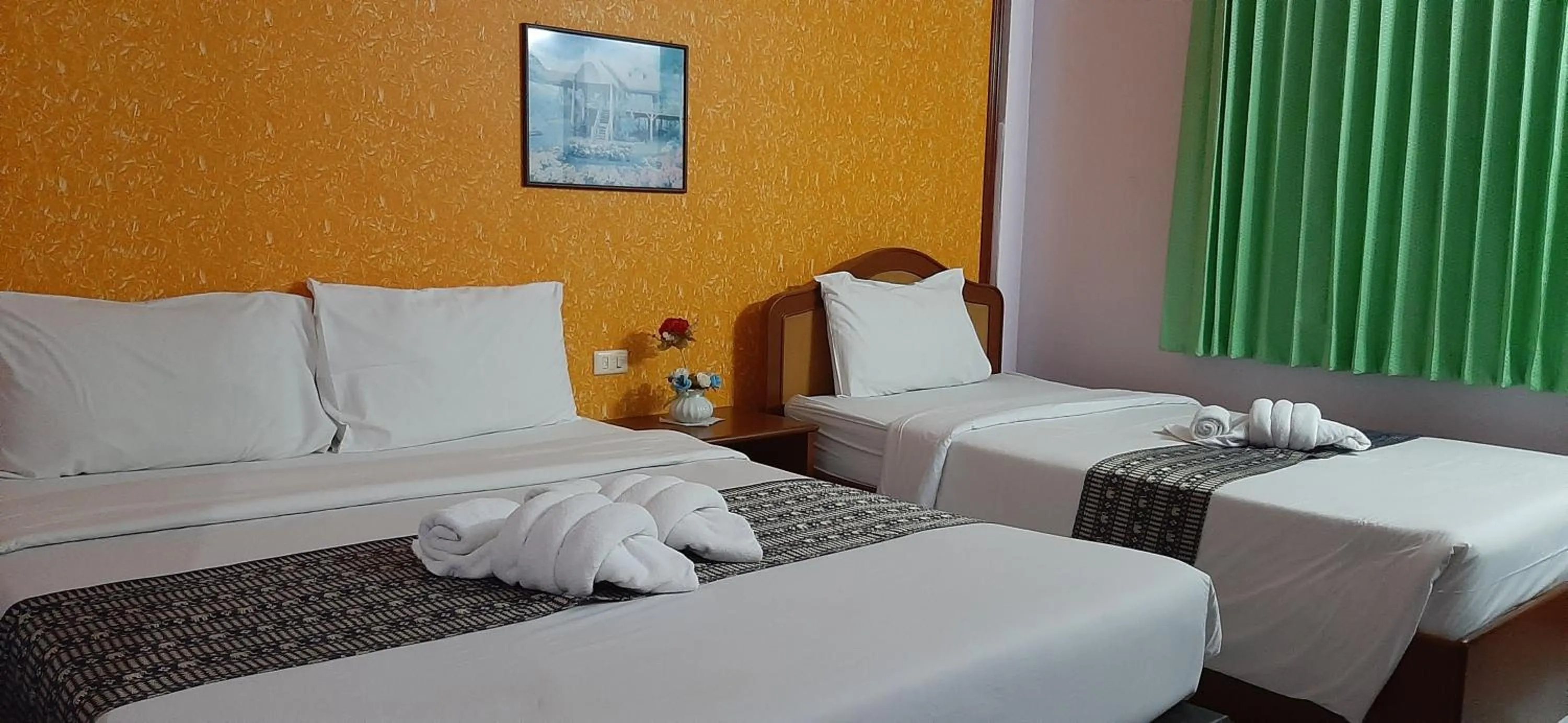 Bed in Thepparat Lodge Krabi