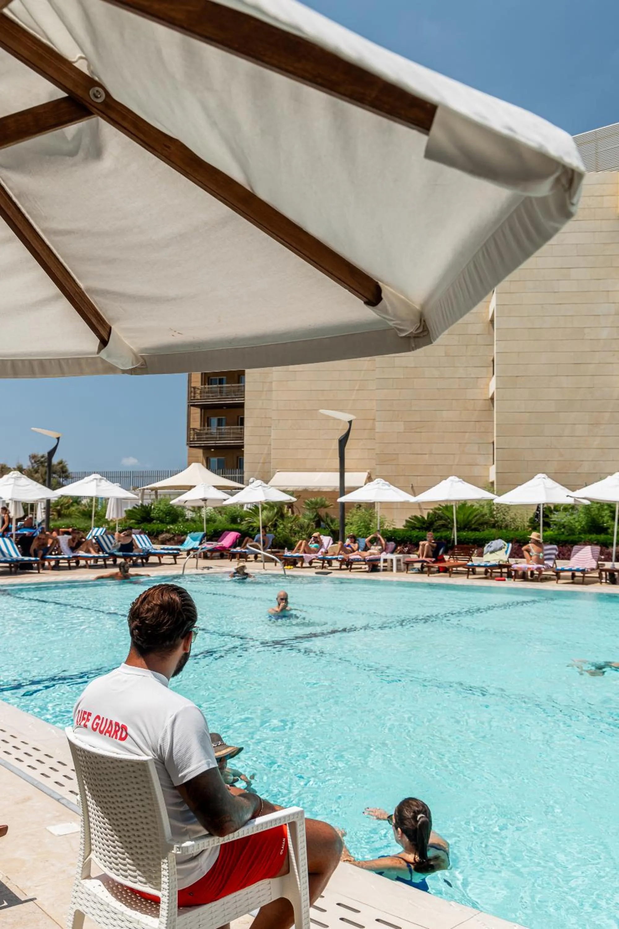 Pool view in Coral Beach Hotel And Resort Beirut
