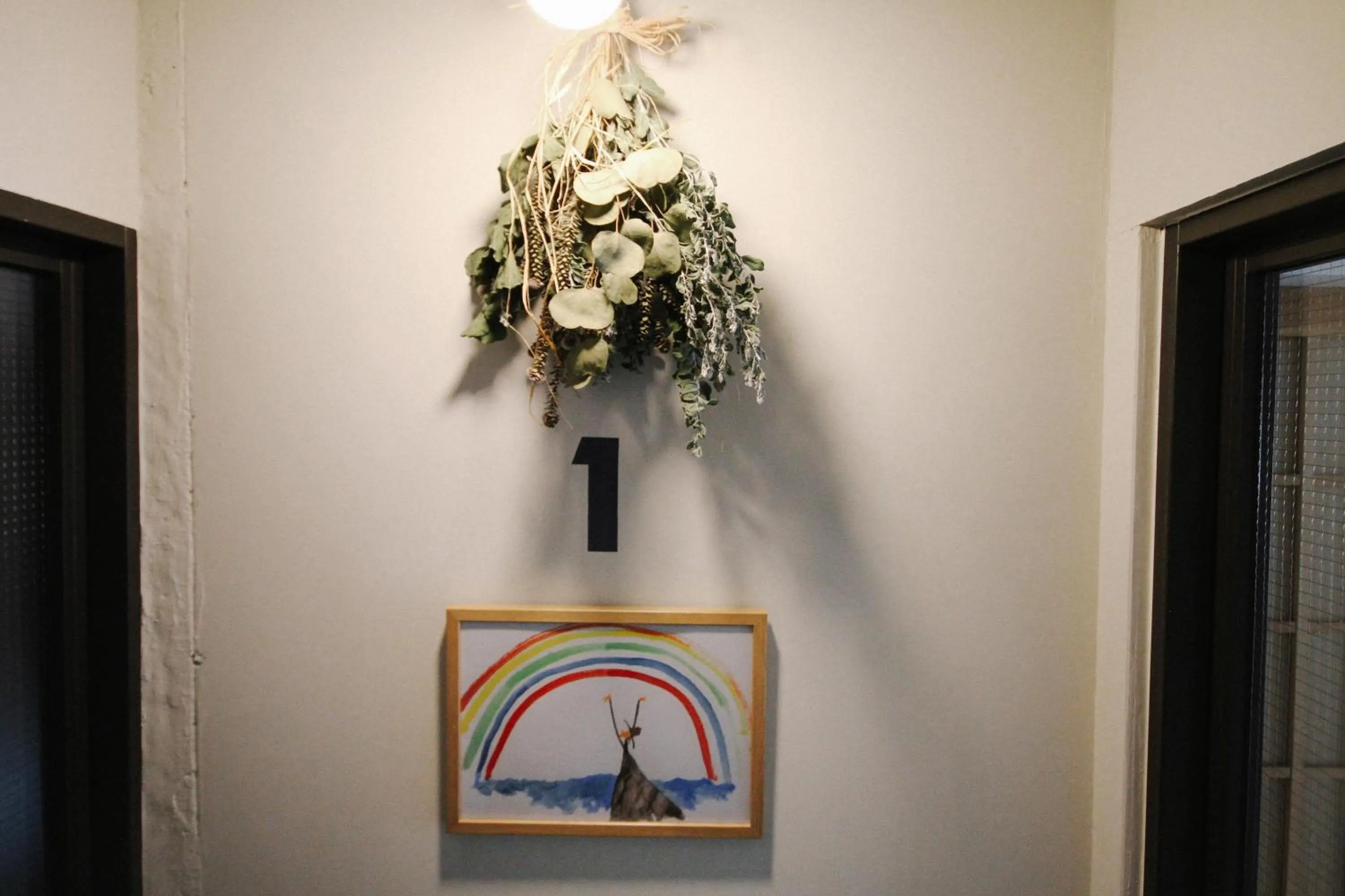 Decorative detail in Sunny Day Hostel