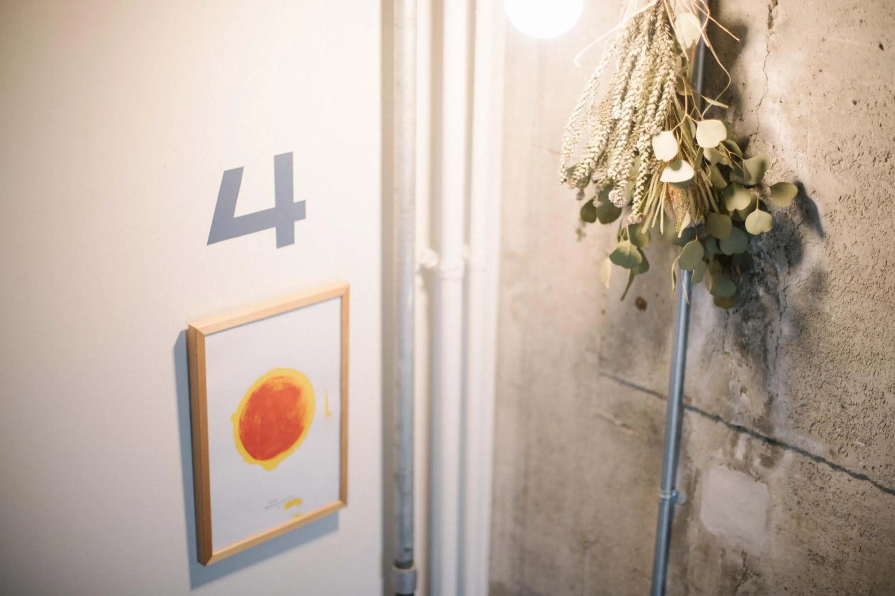 Decorative detail in Sunny Day Hostel