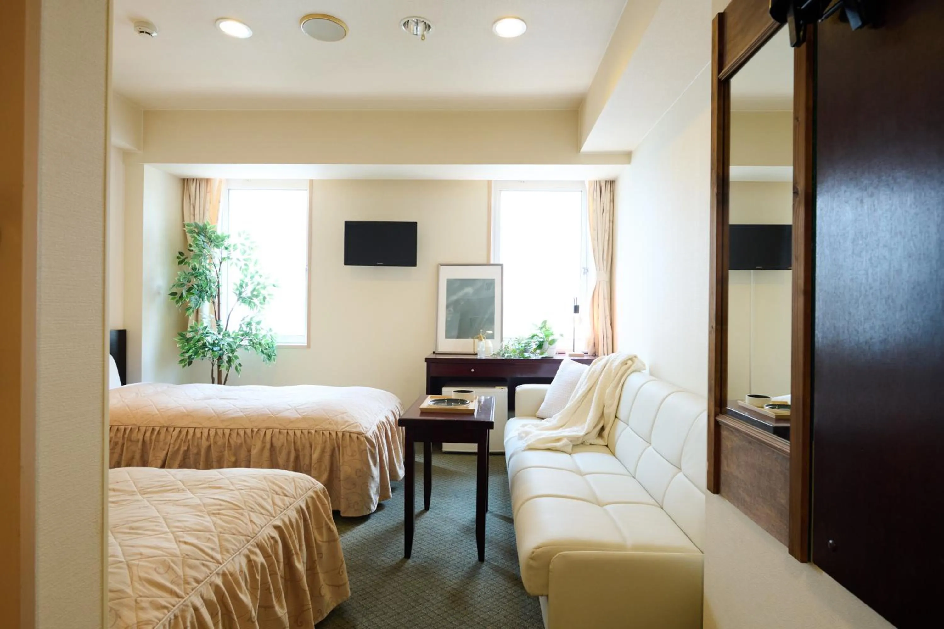 Bed in Hotel Sho Sapporo