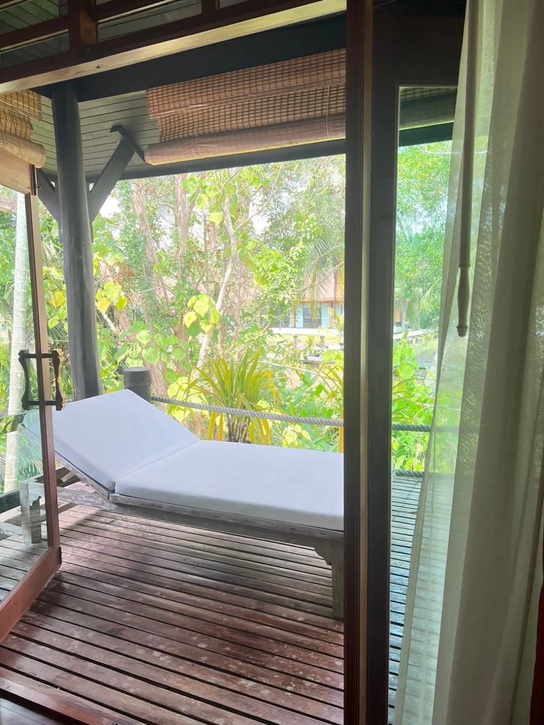 Balcony/Terrace, Bed in Tusita Wellness Resort