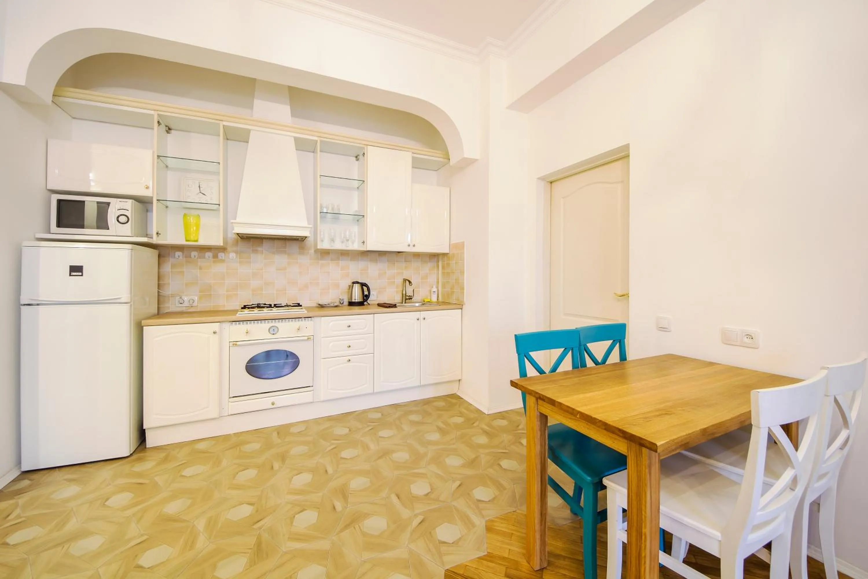 Kitchen or kitchenette in Central Dayflat Apartments