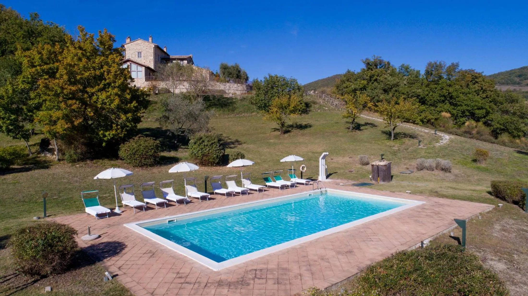 Pool view in Casale Merlino