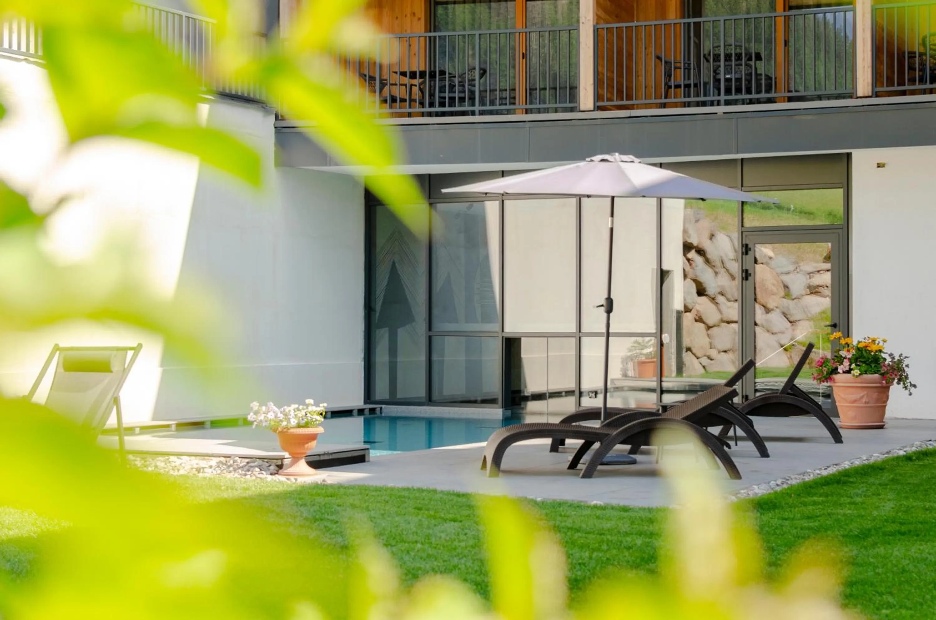 Swimming pool in Monza Dolomites Hotel