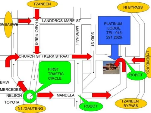 Bird's eye view in Platinum Lodge Polokwane