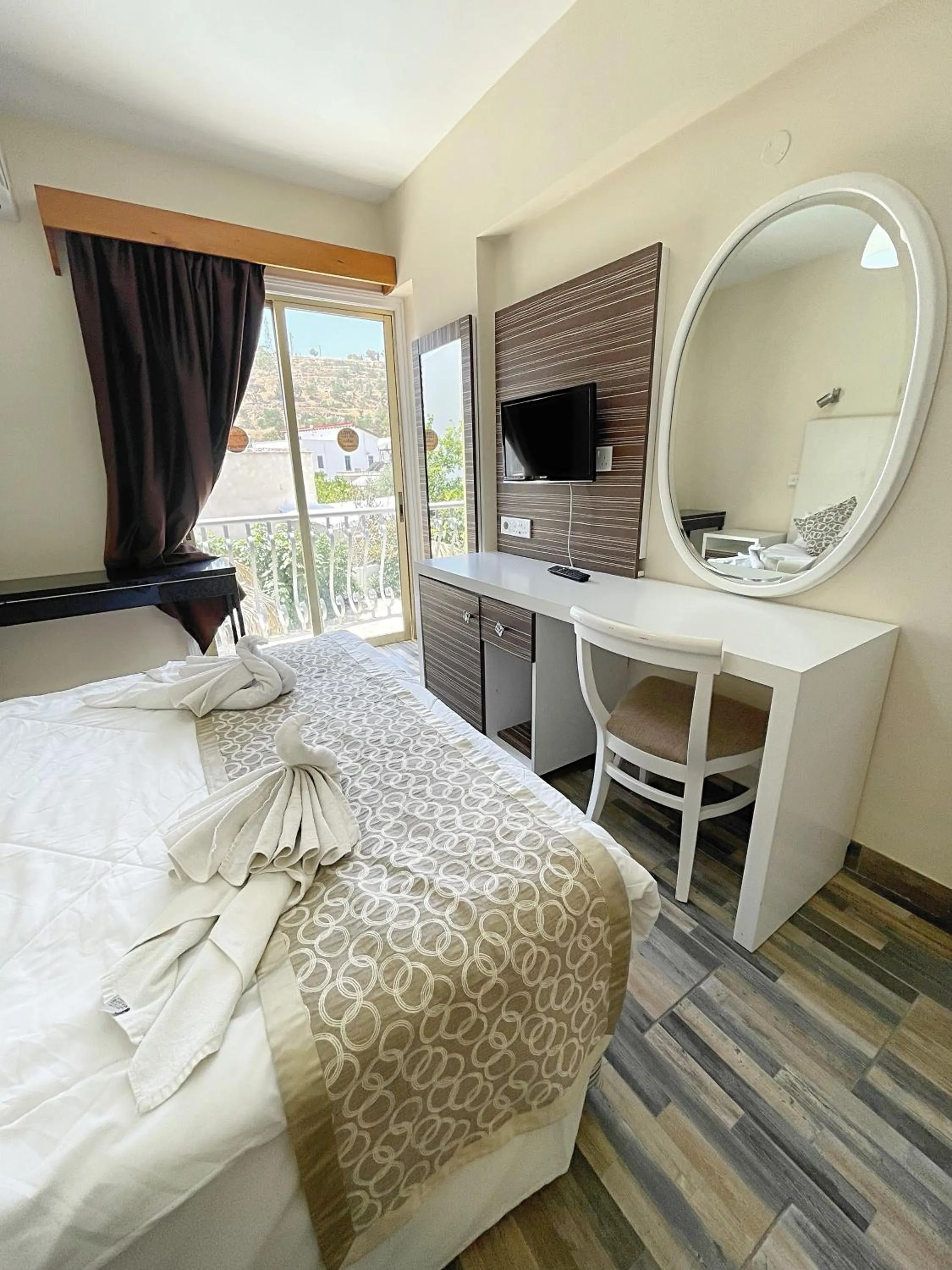 Bed in Antonis G. Hotel Apartments