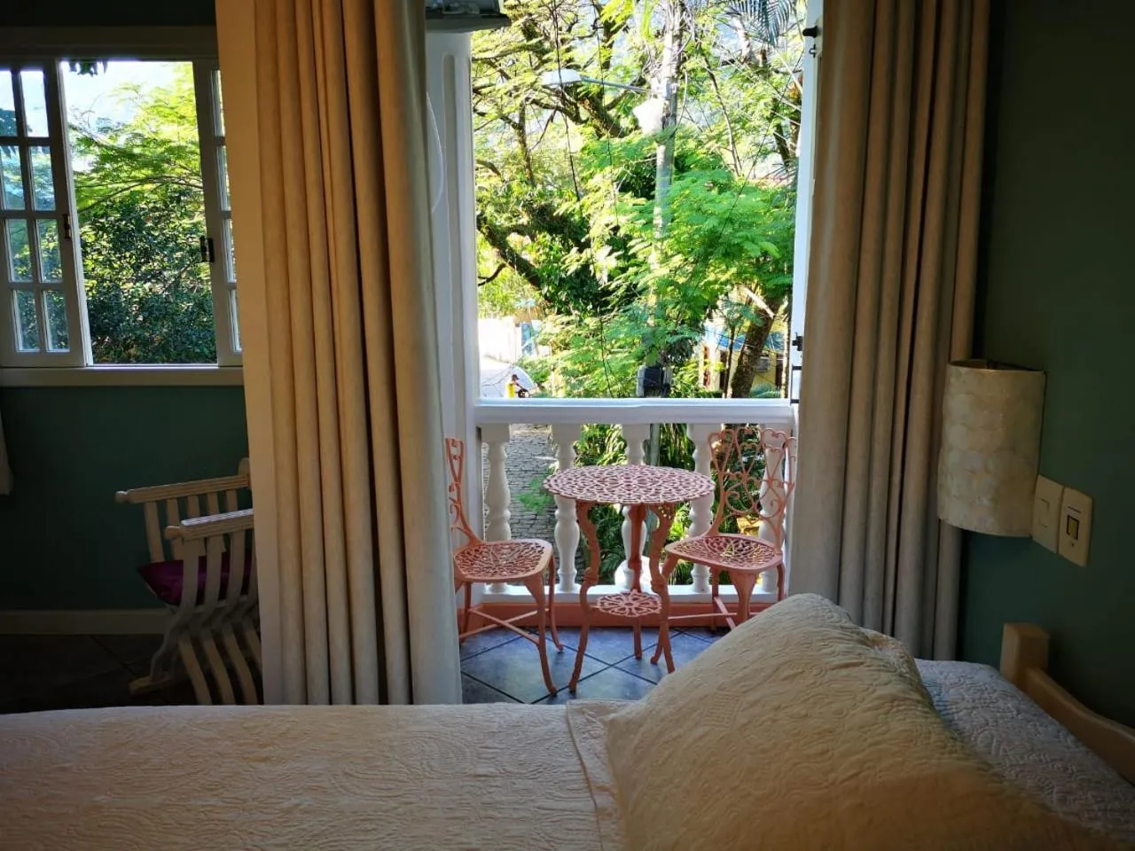 Bed in Pousada Casablanca