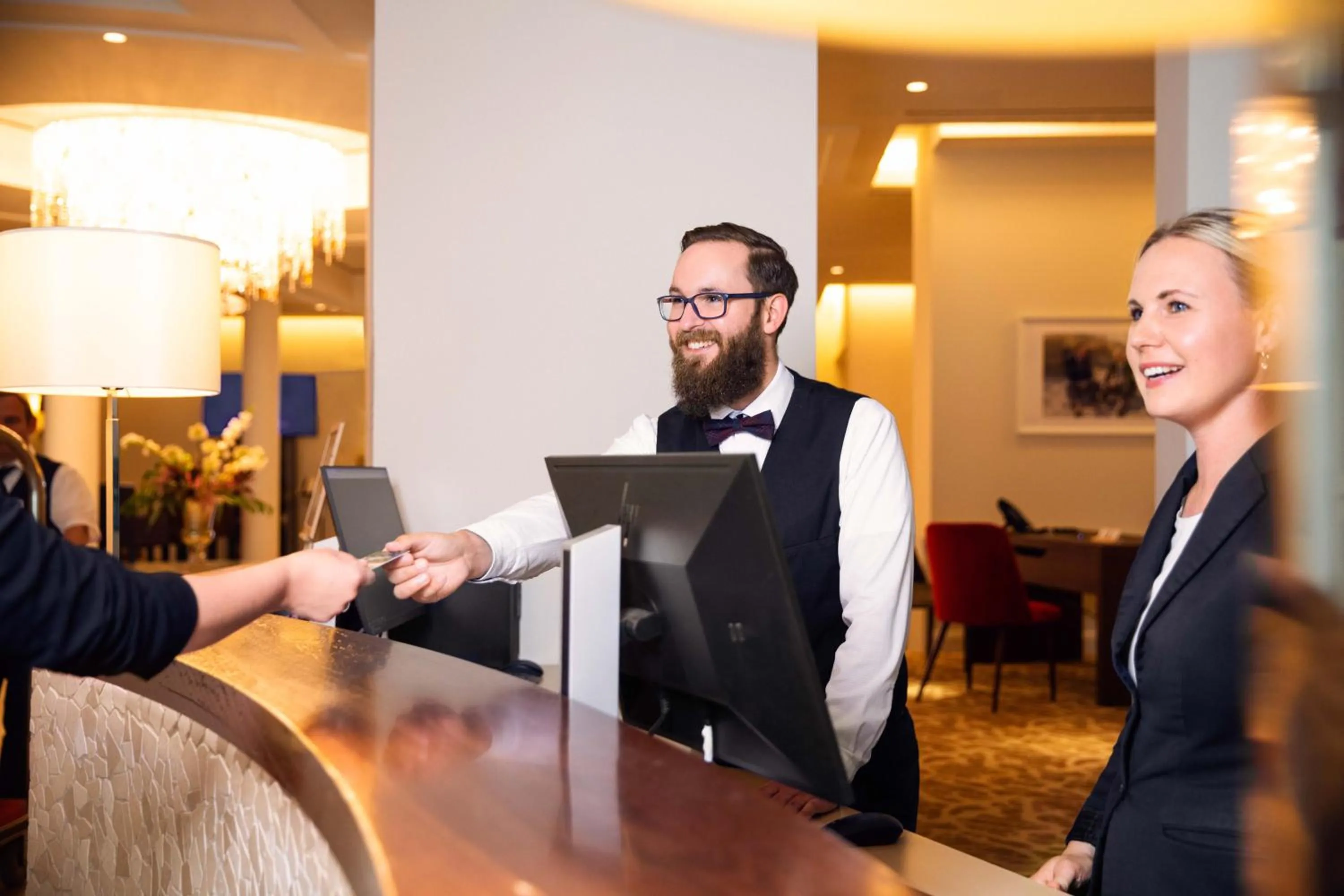 Lobby or reception in Upstalsboom Kühlungsborn