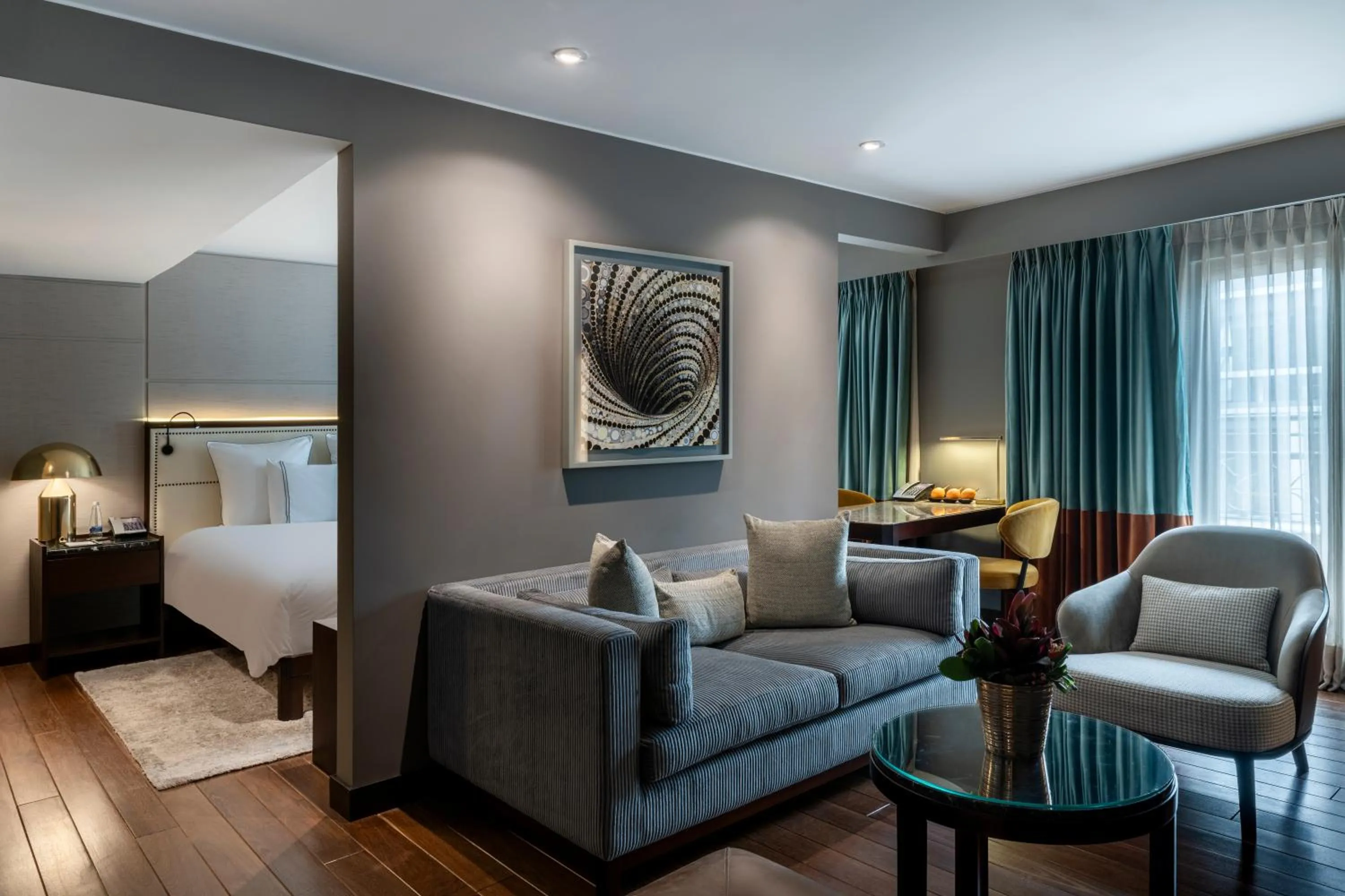 Living room, Bed in Sofitel Bogota Victoria Regia