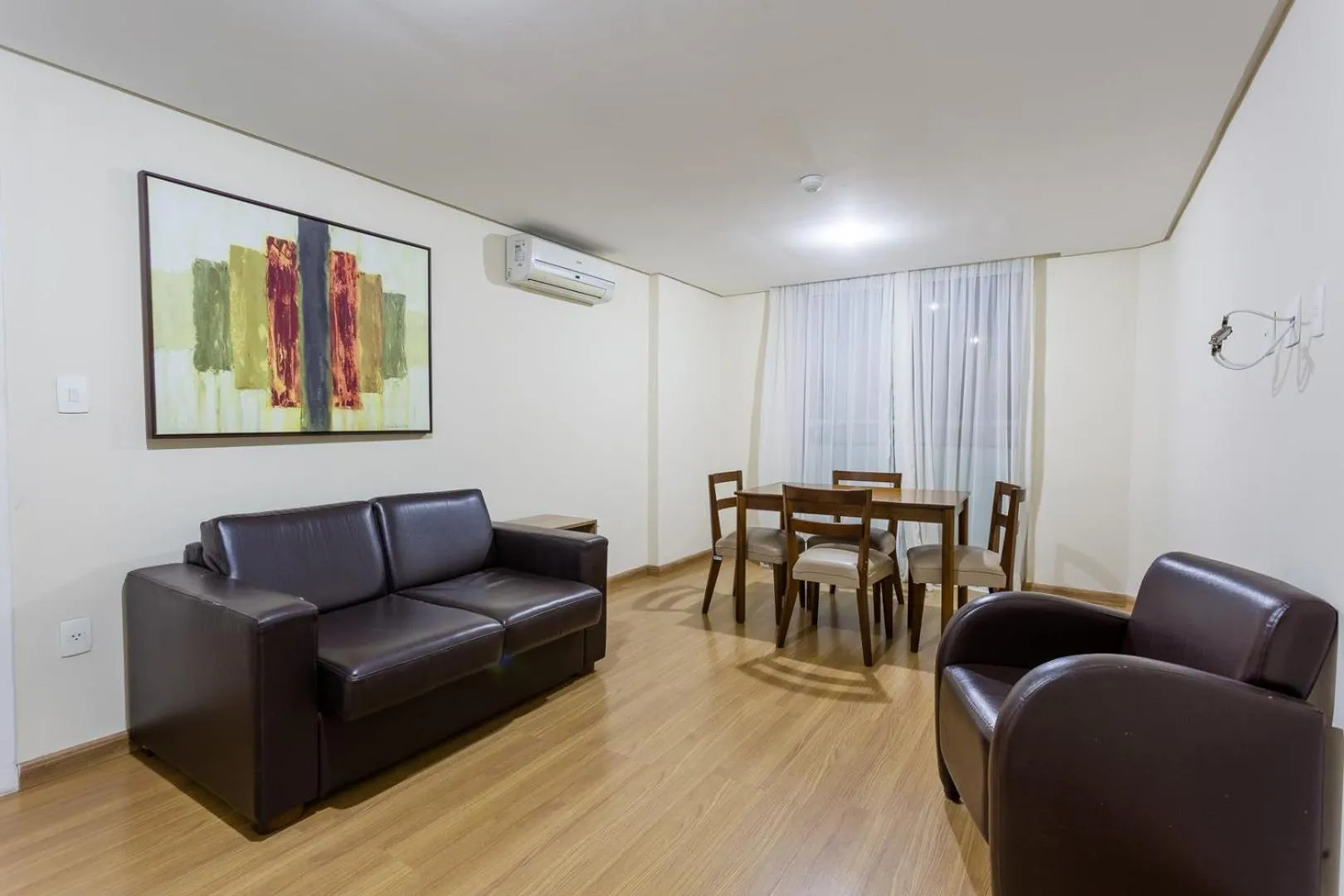 Seating area in Victory Suites