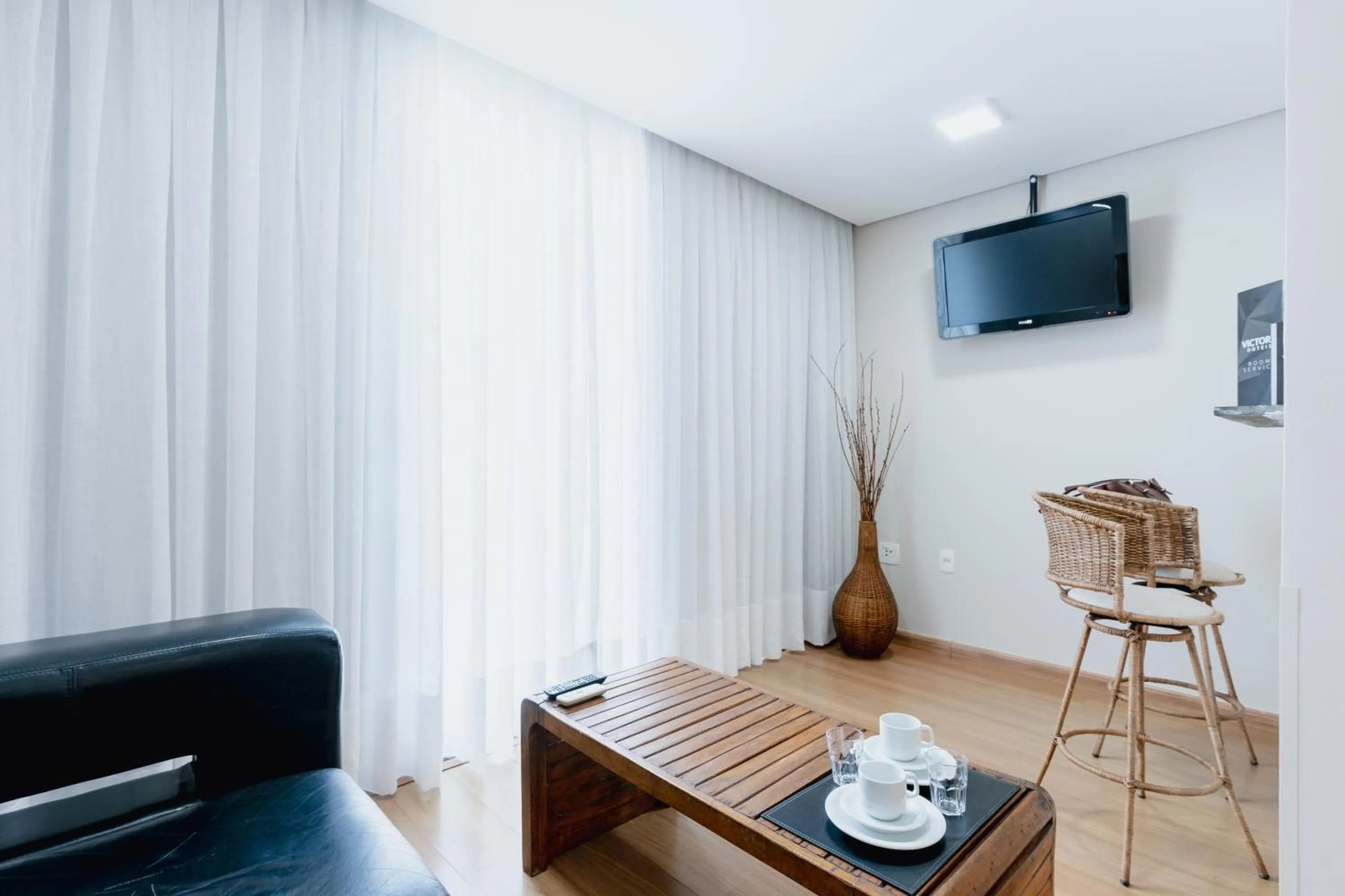 Living room in Victory Suites