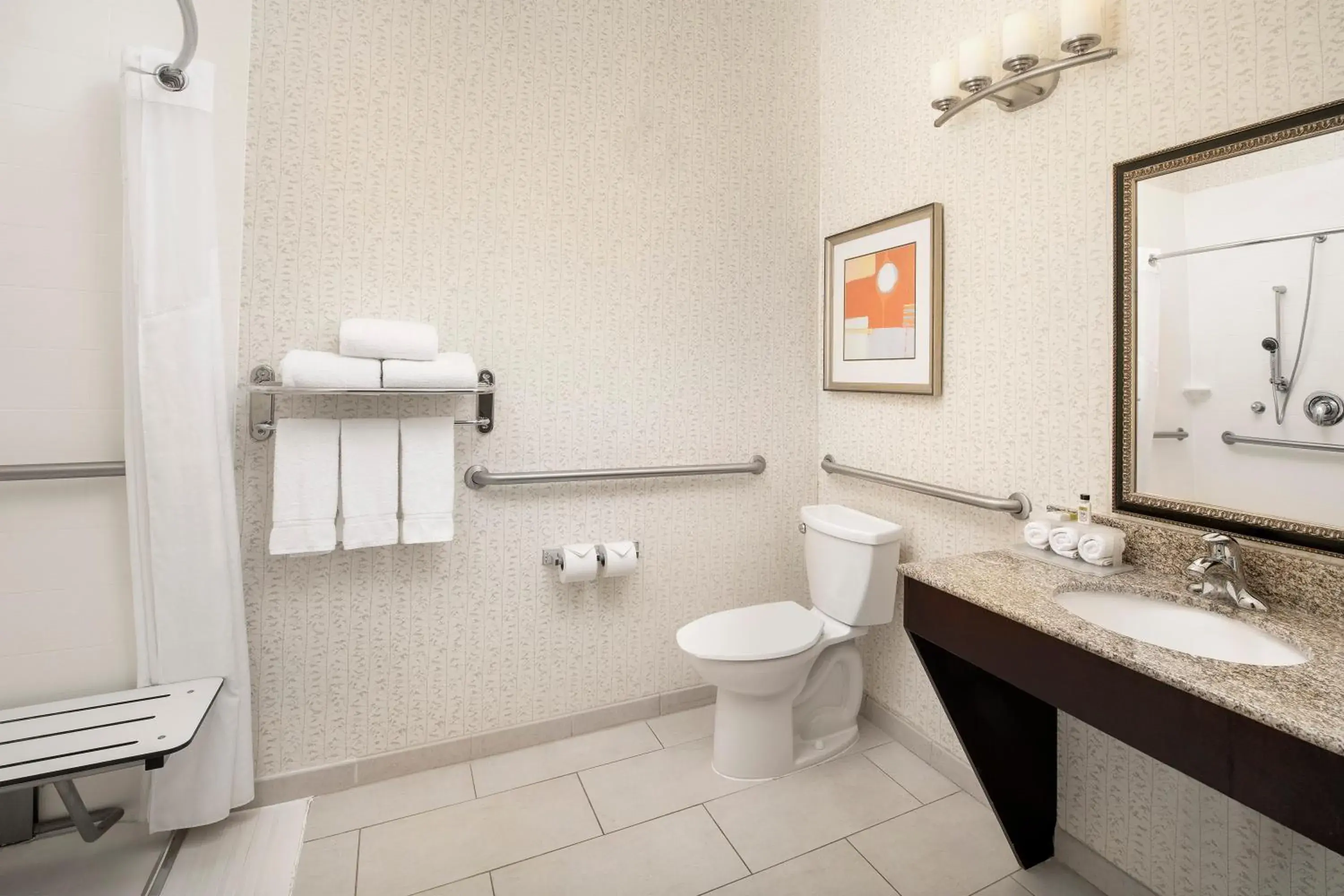 Standard King Room with Mobility Accessible Roll-In Shower in Holiday Inn Express Uvalde by IHG Standard King Room with Mobility Accessible Roll-In Shower in Holiday Inn Express Uvalde by IHG
