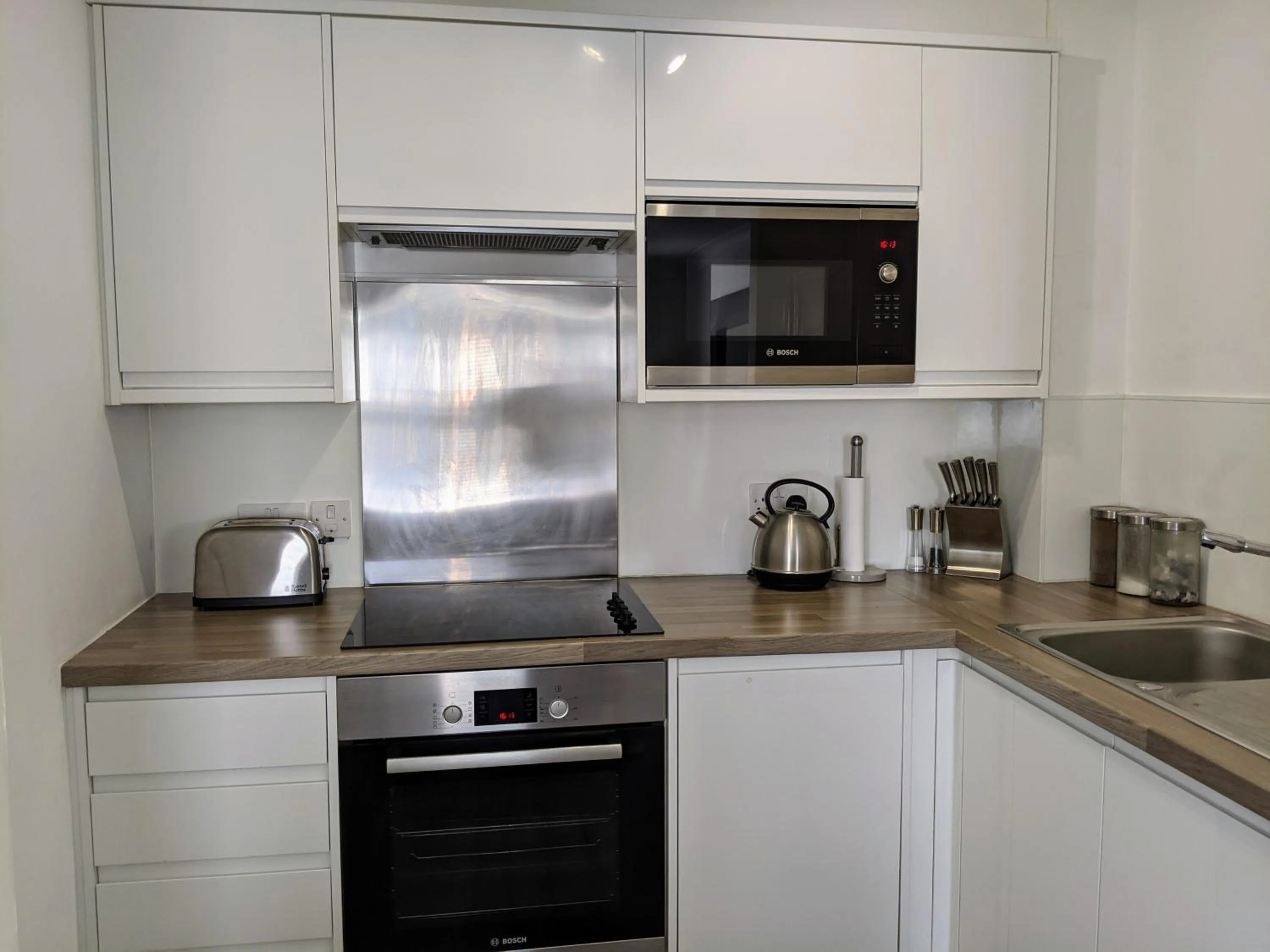 Kitchen or kitchenette in Saffron Court by Wycombe Apartments - Apt 06