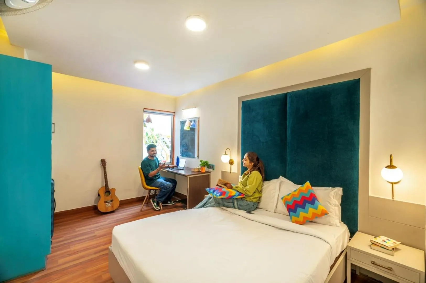 Bedroom, Bed in goSTOPS Delhi - Private Rooms & Dorms