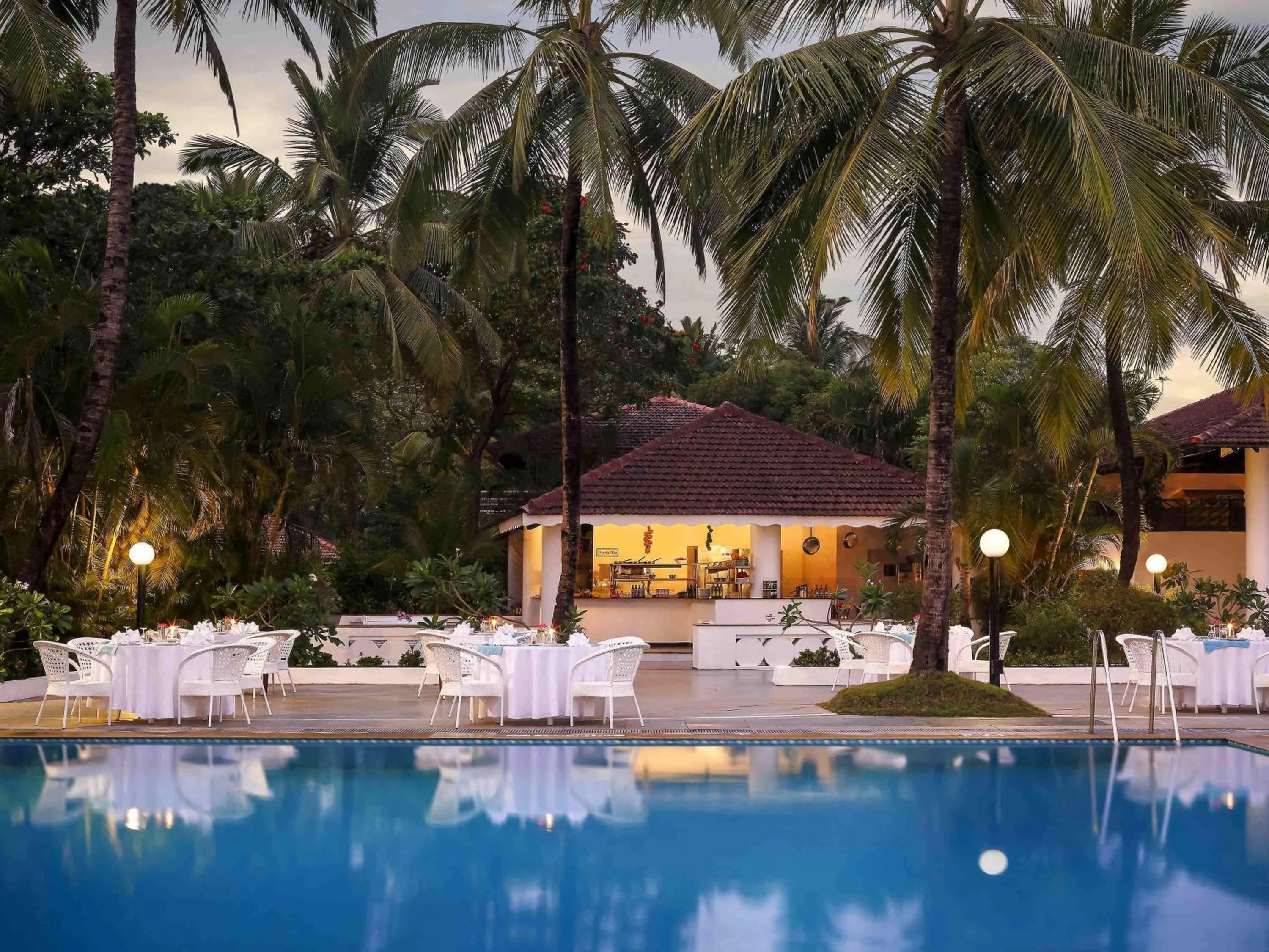 Pool view in Novotel Goa Dona Sylvia Resort