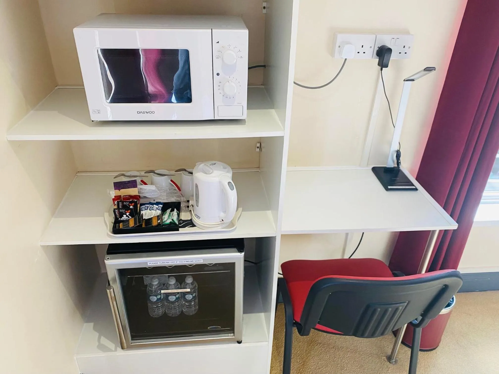 minibar in The Railway Sleeper Lodge