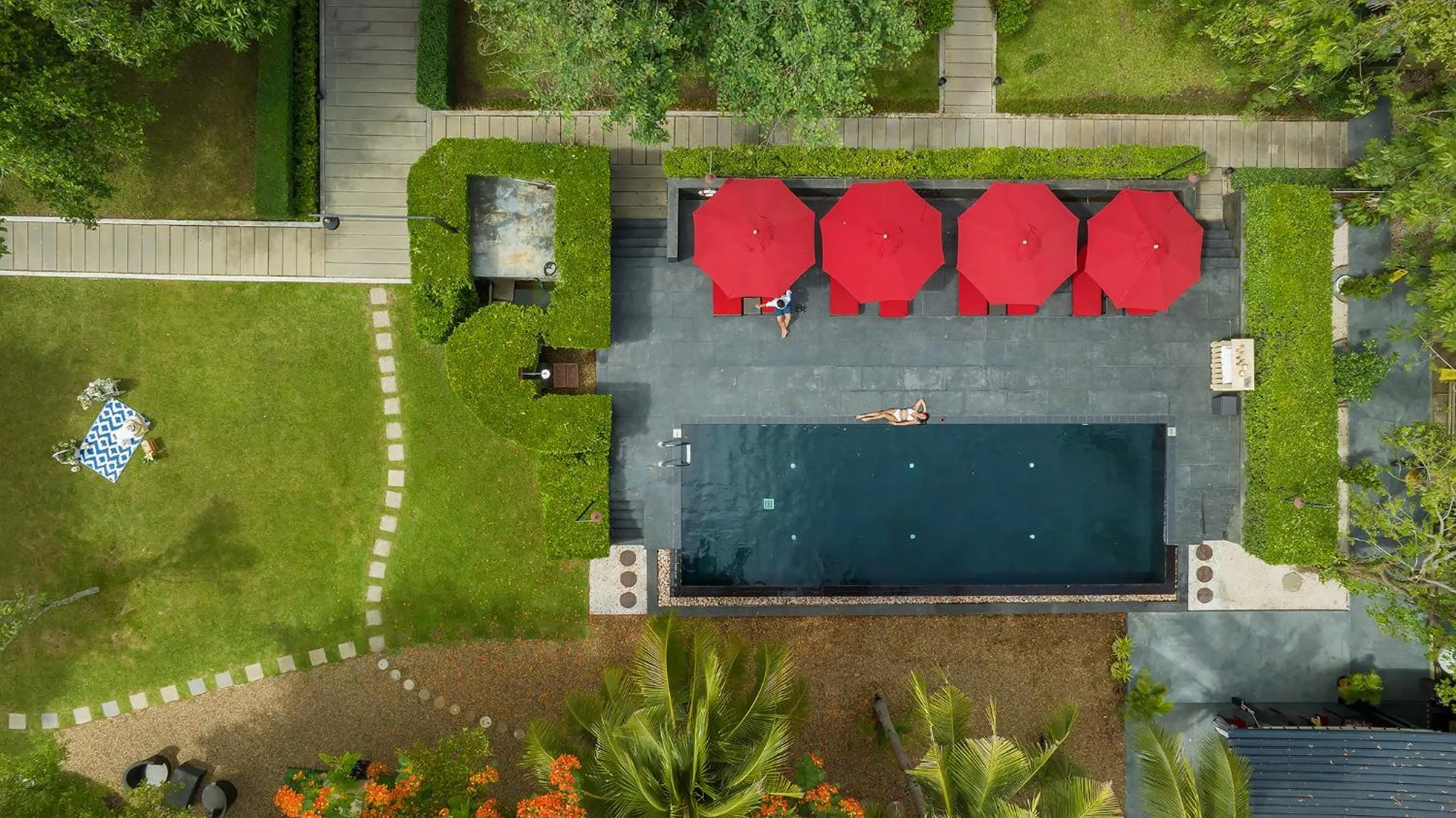 Swimming pool in U Inchantree Kanchanaburi