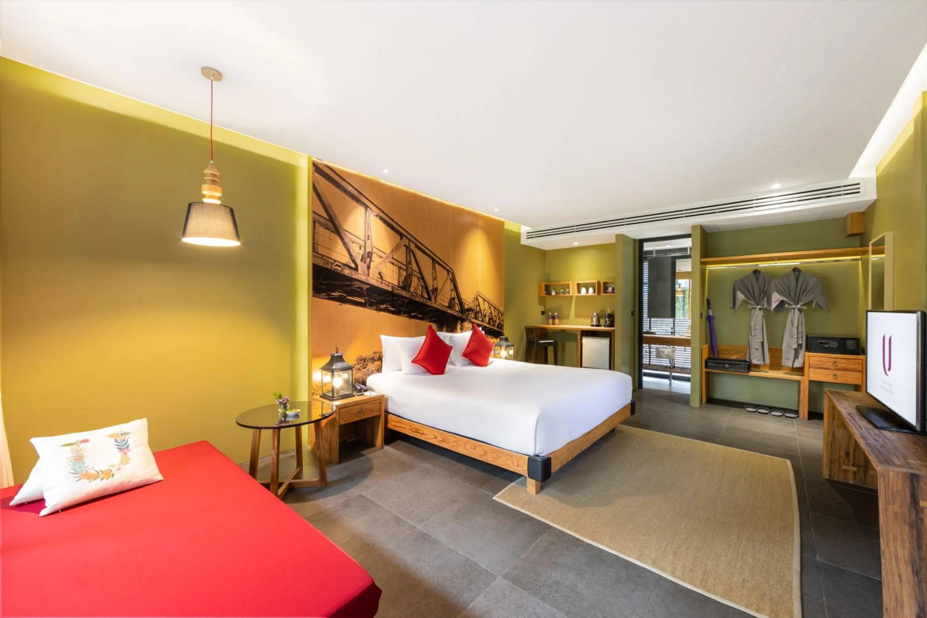 Bedroom, Bed in U Inchantree Kanchanaburi