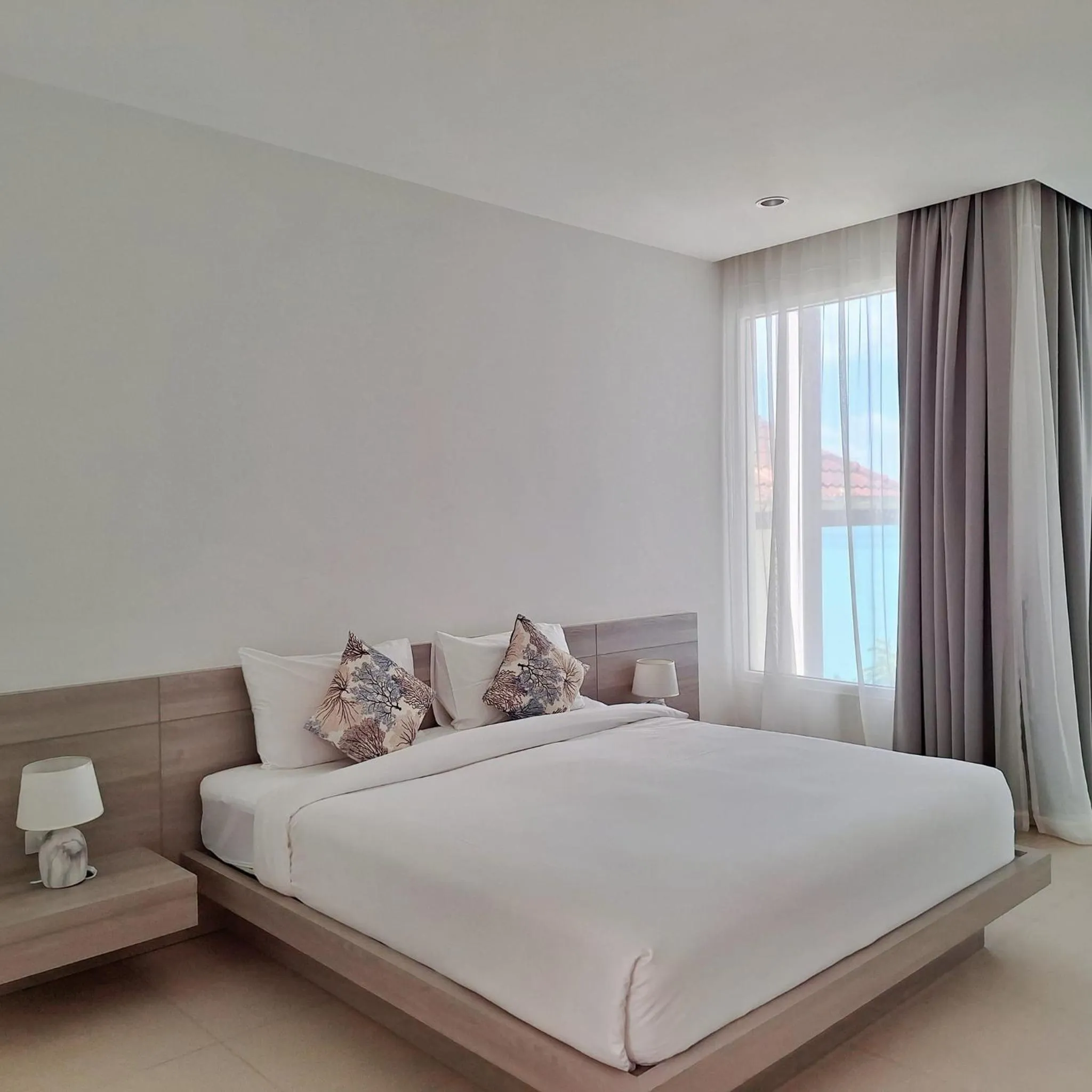 Bed in Baanfah Resort Samui