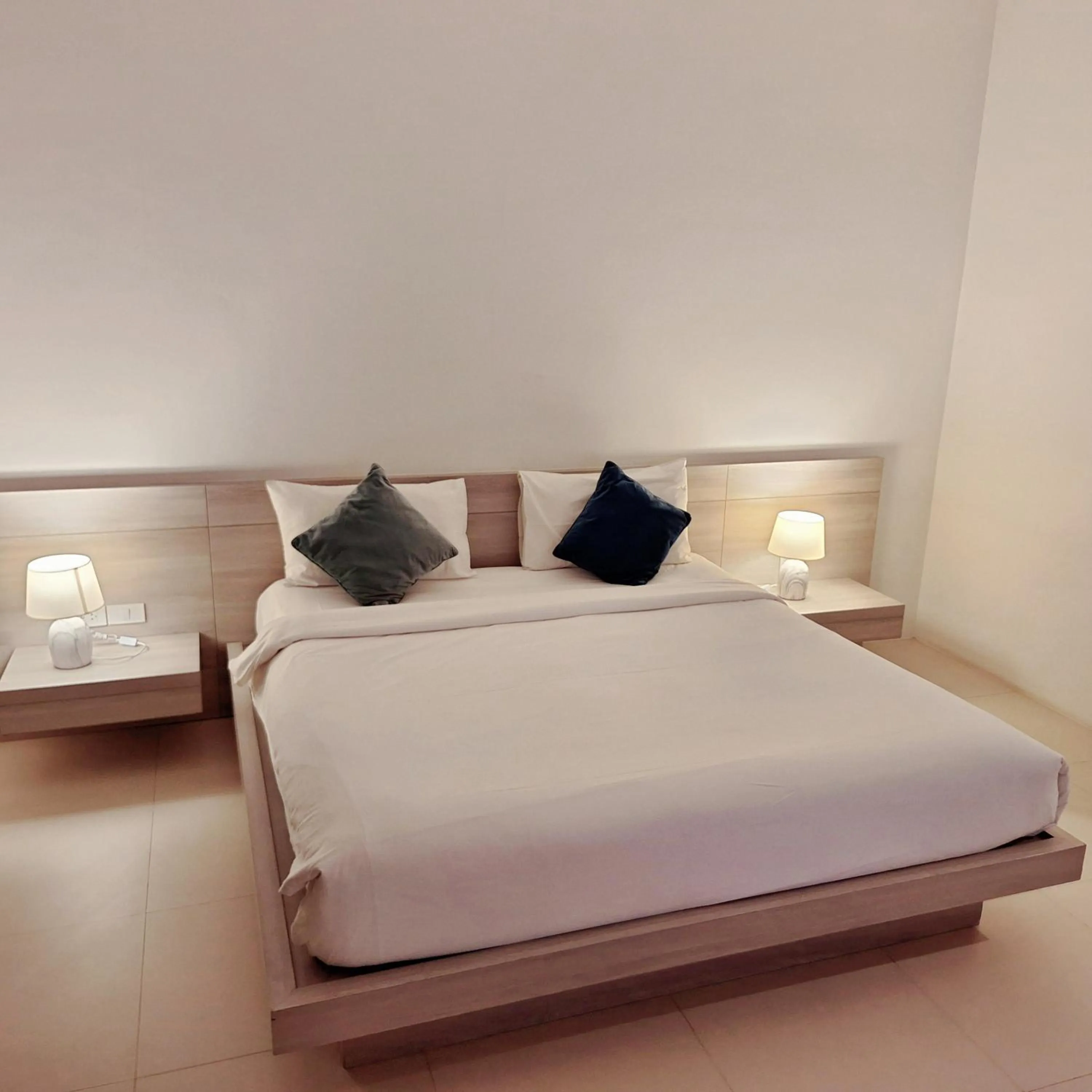 Bed in Baanfah Resort Samui