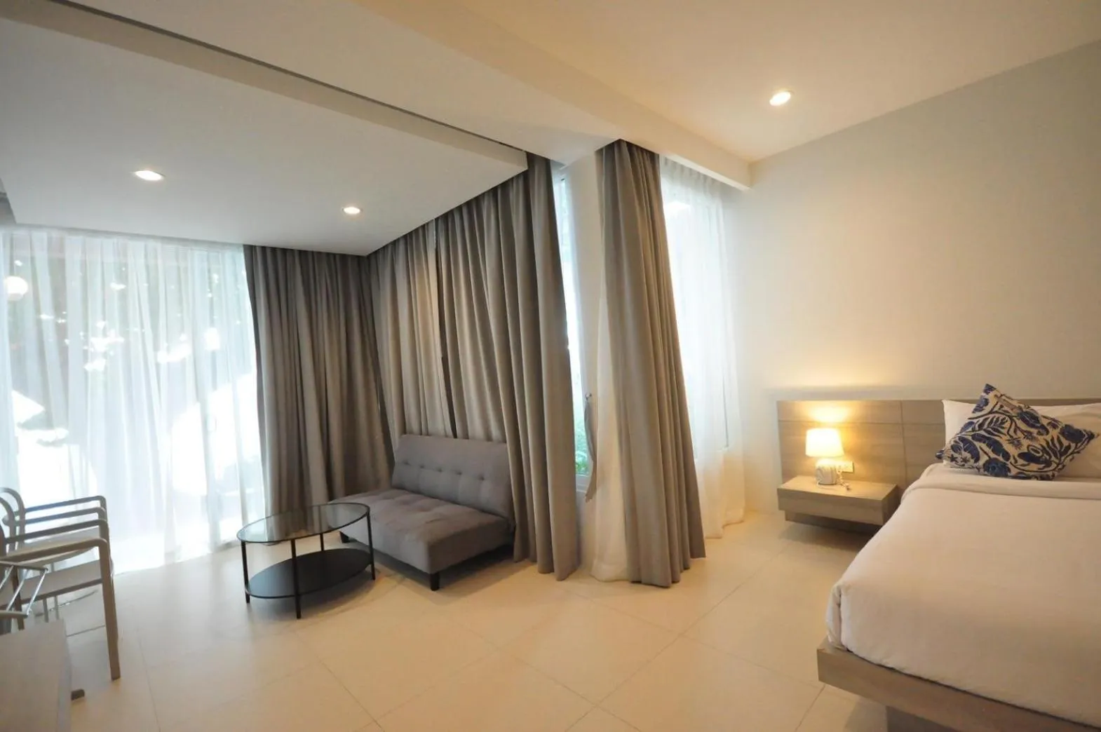 Bed in Baanfah Resort Samui