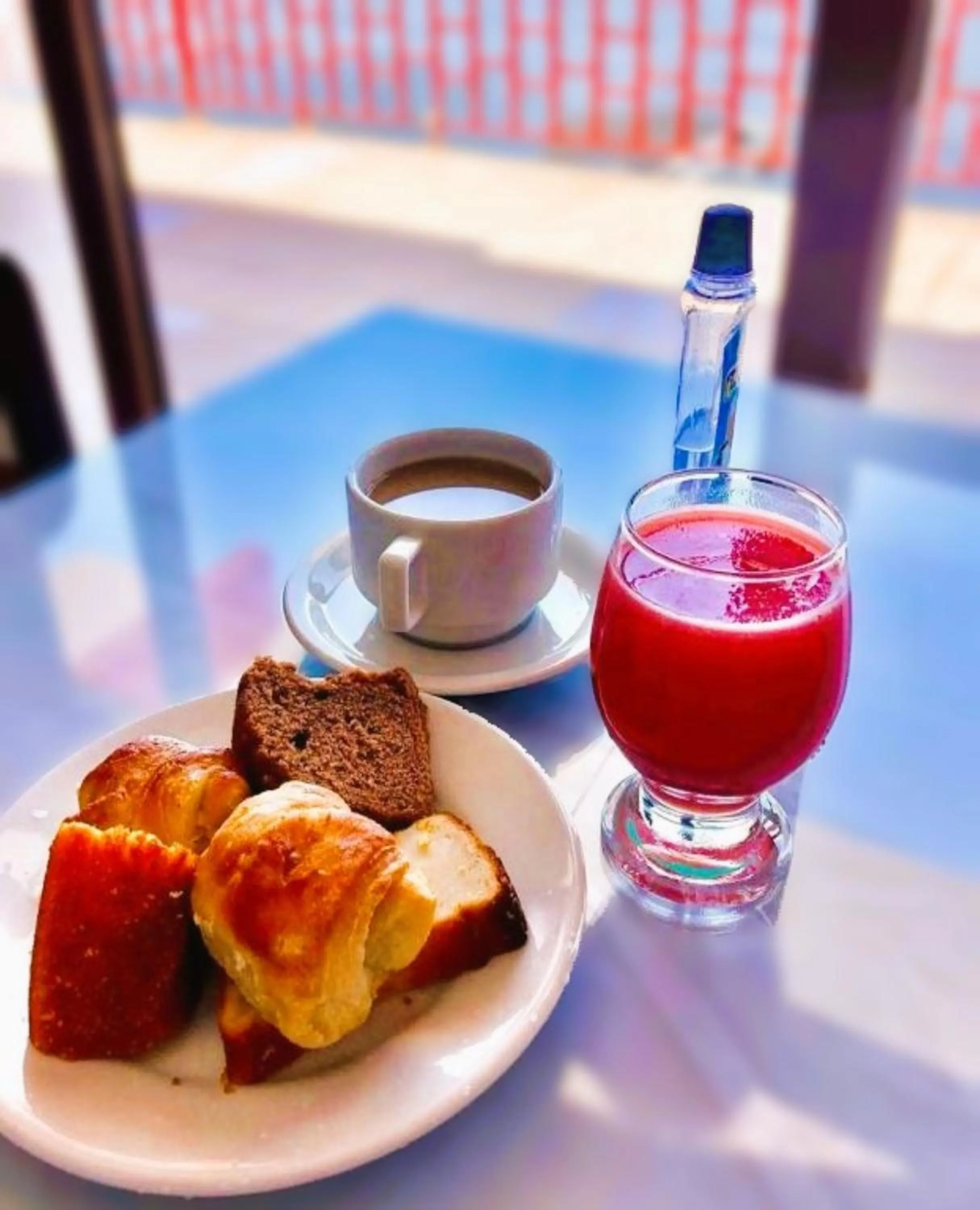 Continental breakfast in Hotel Beira Rio Preguiças