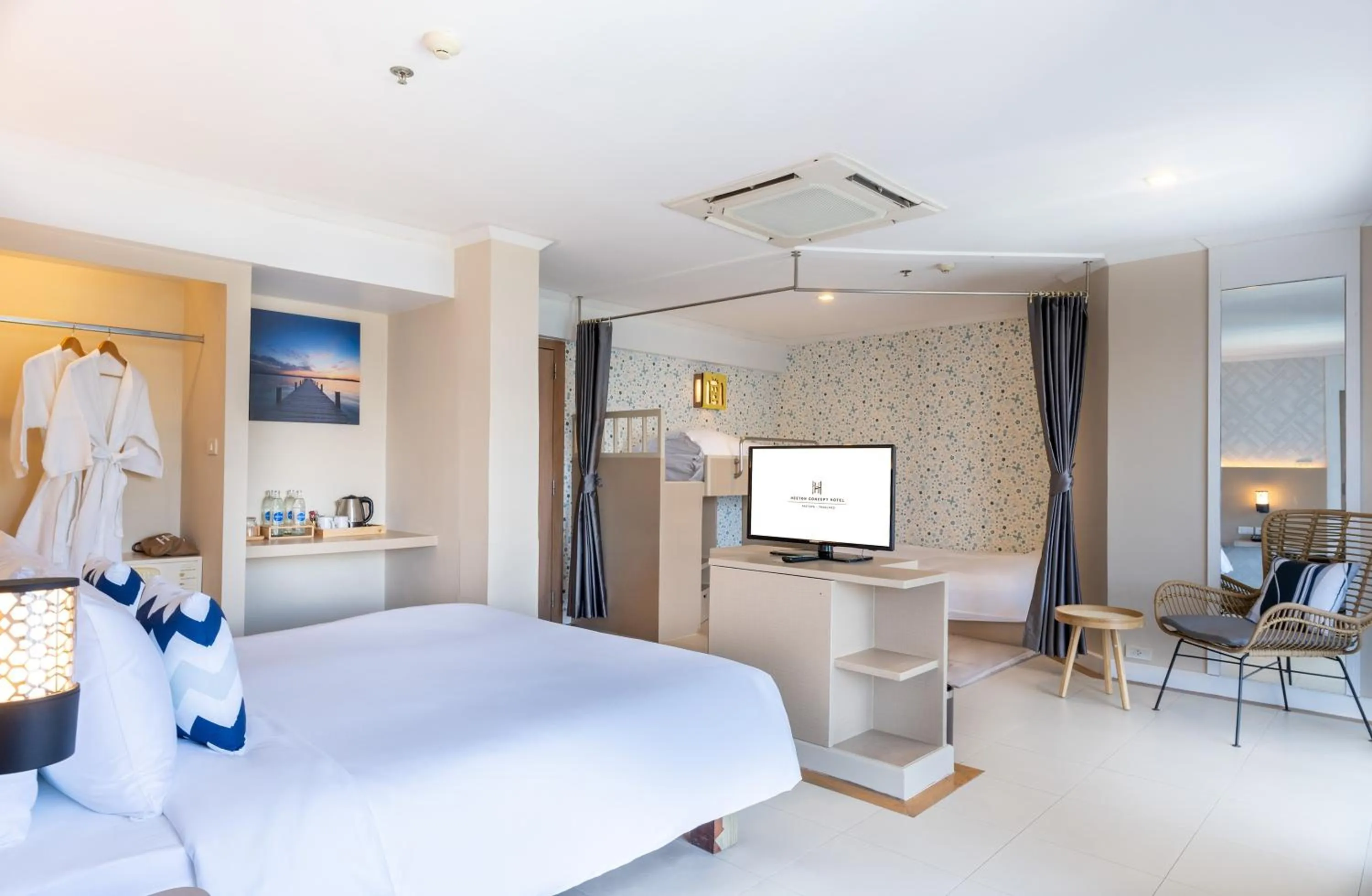 Bedroom, Bed in Heeton Concept Hotel Pattaya by Compass Hospitality