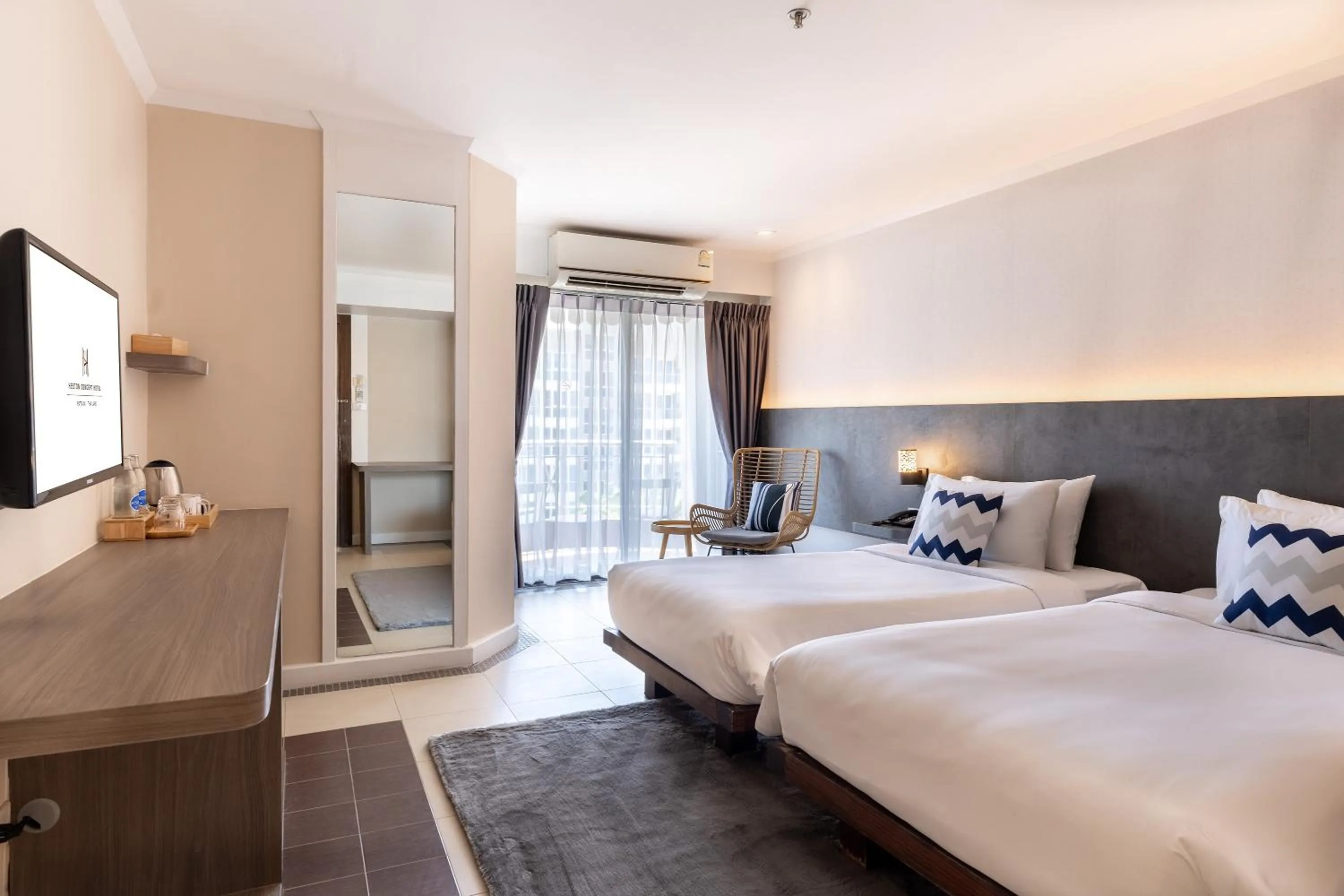 Bedroom, Bed in Heeton Concept Hotel Pattaya by Compass Hospitality