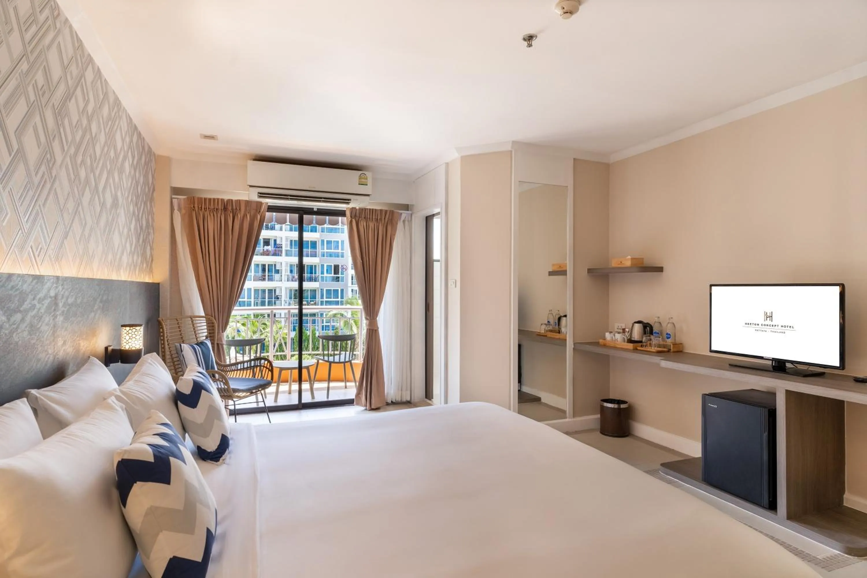 Bedroom, Bed in Heeton Concept Hotel Pattaya by Compass Hospitality