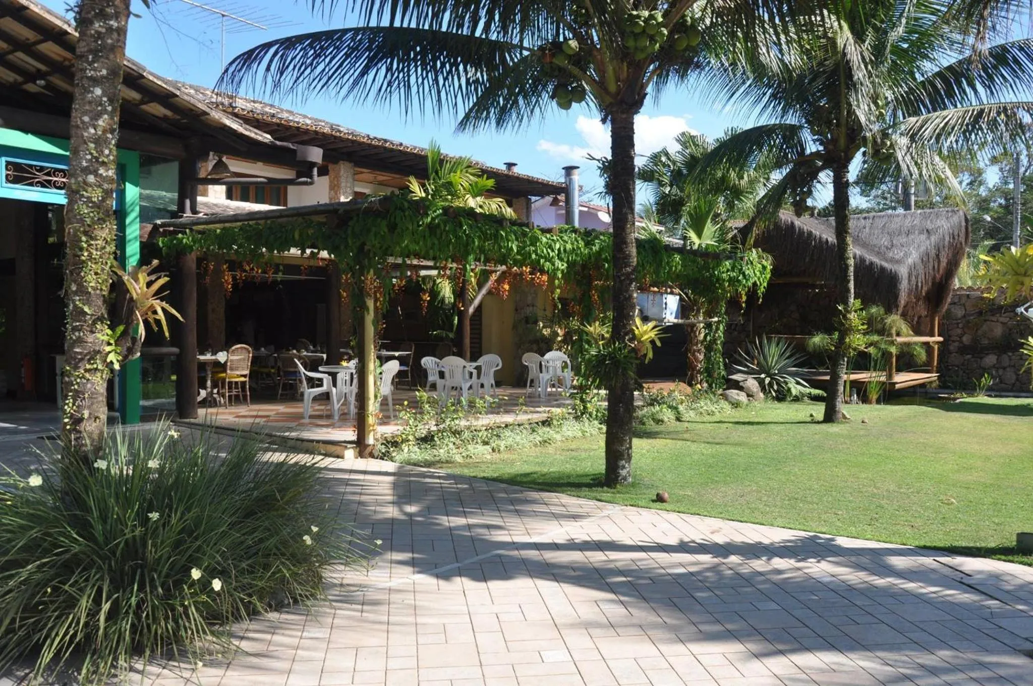 Garden view in Pousada Águas de Parati