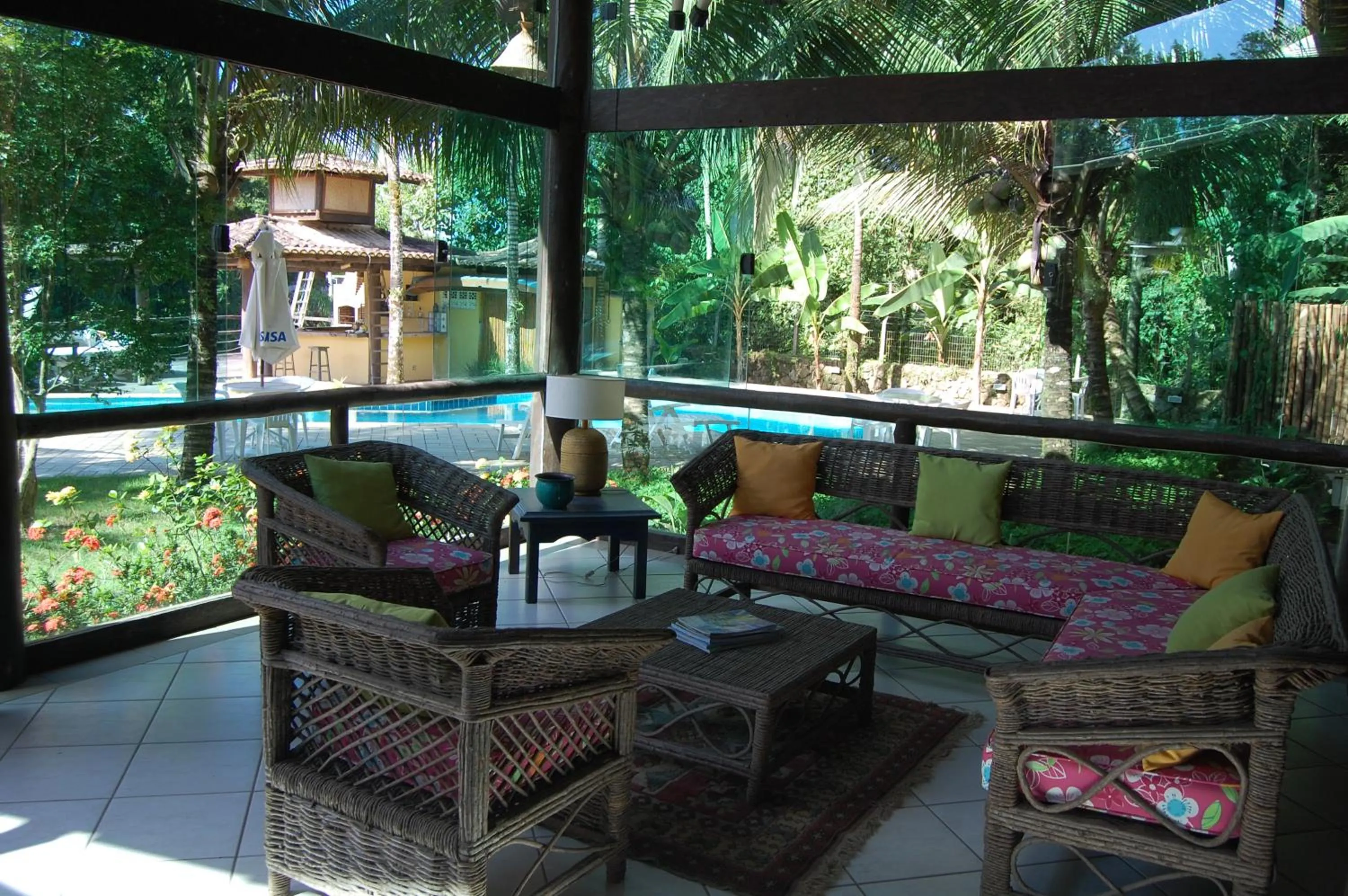 On site in Pousada Águas de Parati